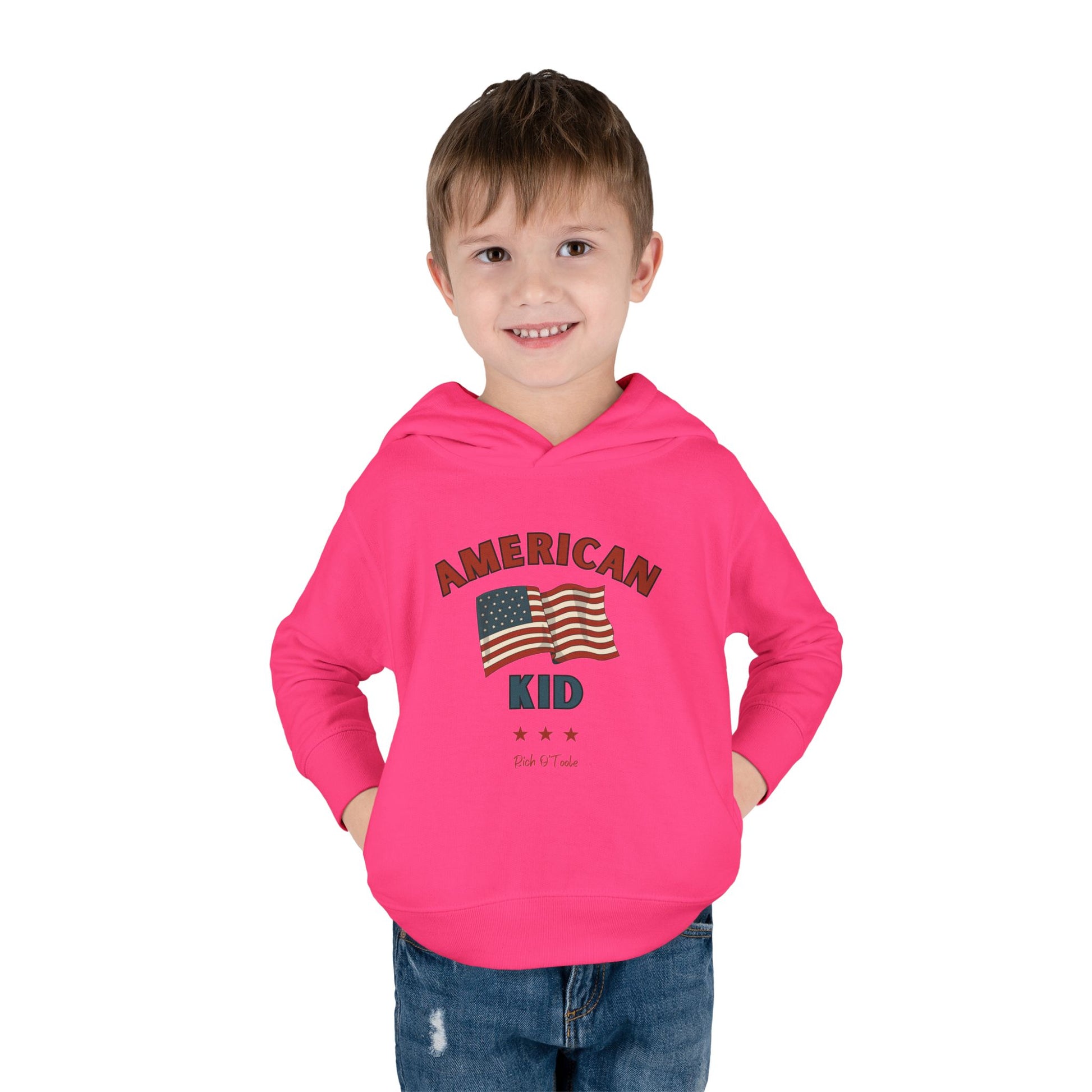 American Kid - Toddler Pullover Fleece Hoodie