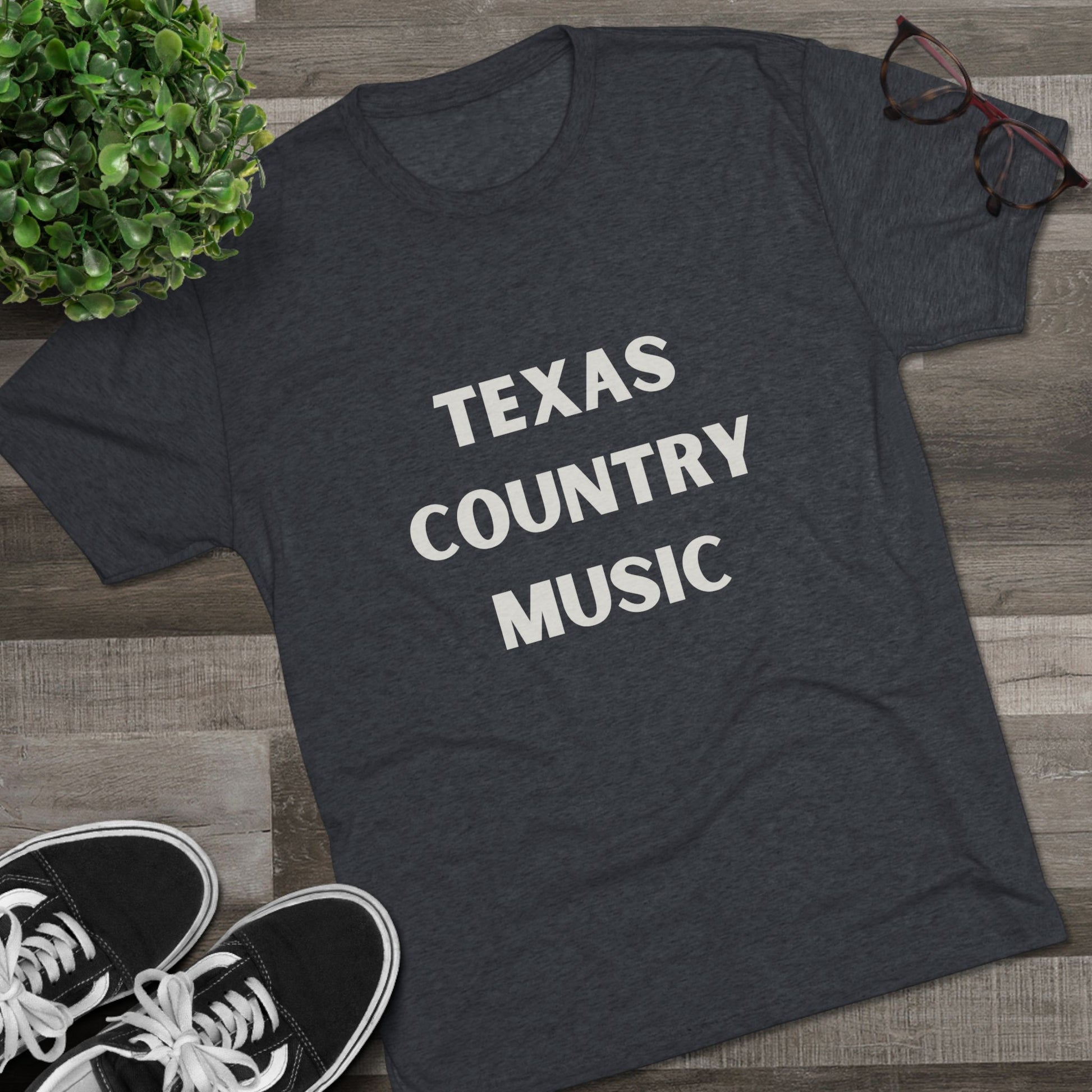 Texas Country Music - Tri-Blend Crew Tee