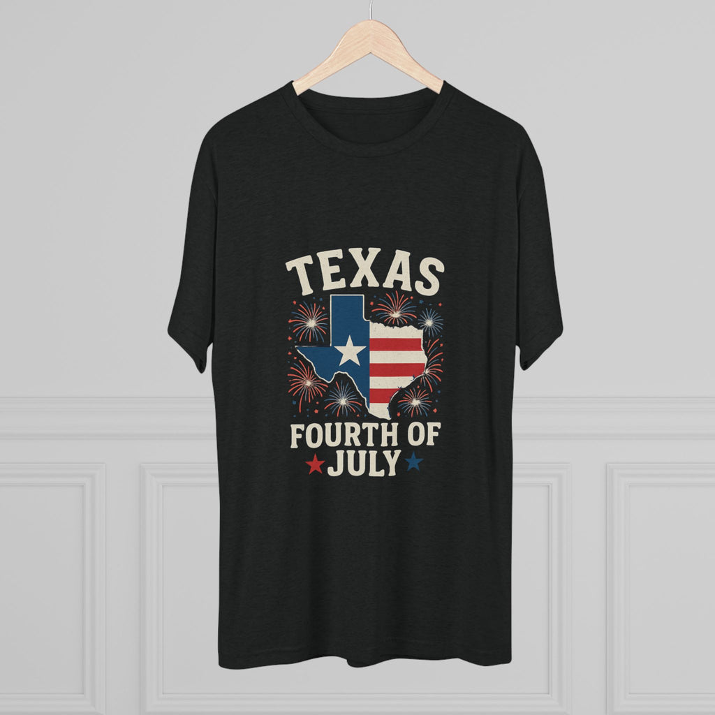 Texas 4th of July - Tri-Blend Crew Tee