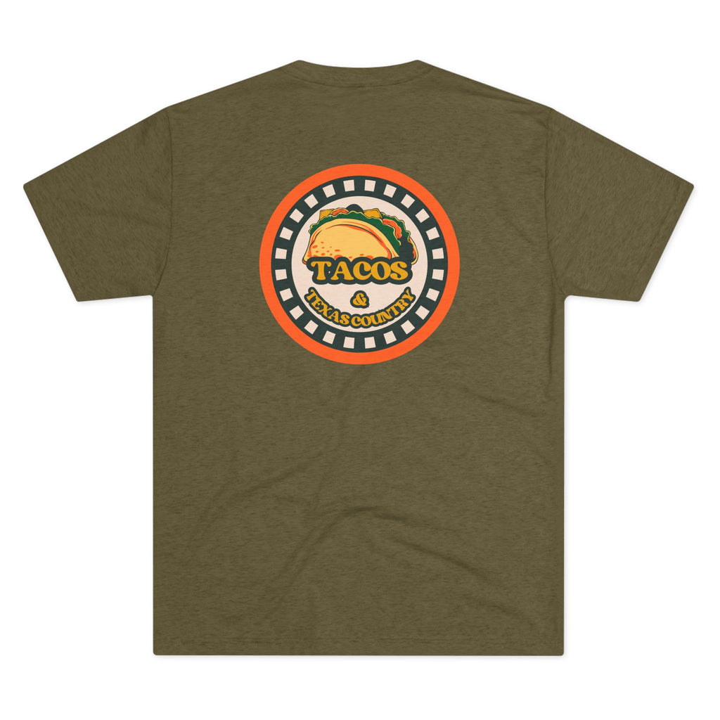 Tacos and Texas Country - Tri-Blend Crew Tee