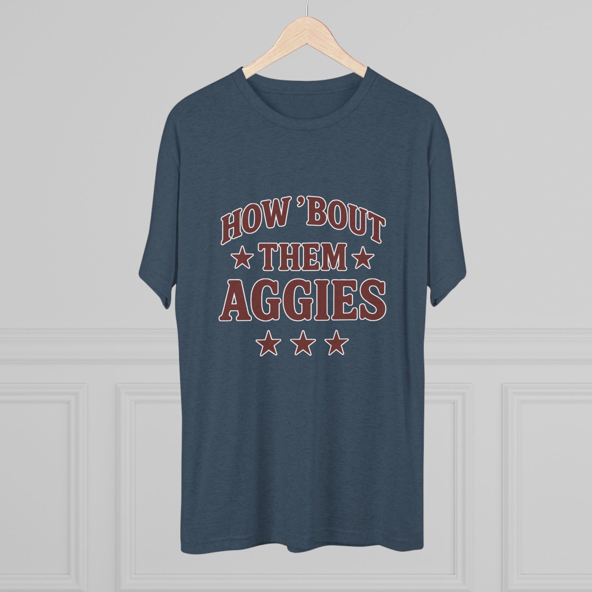 How 'Bout Them Aggies - Unisex Tri-Blend Crew Tee