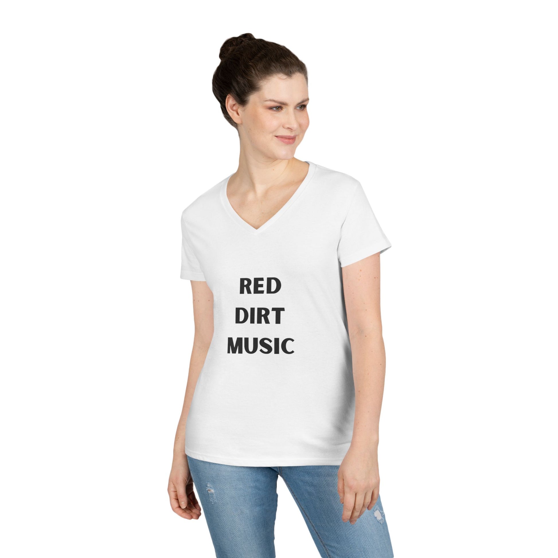 Red Dirt Music - Ladies' V-Neck T-Shirt