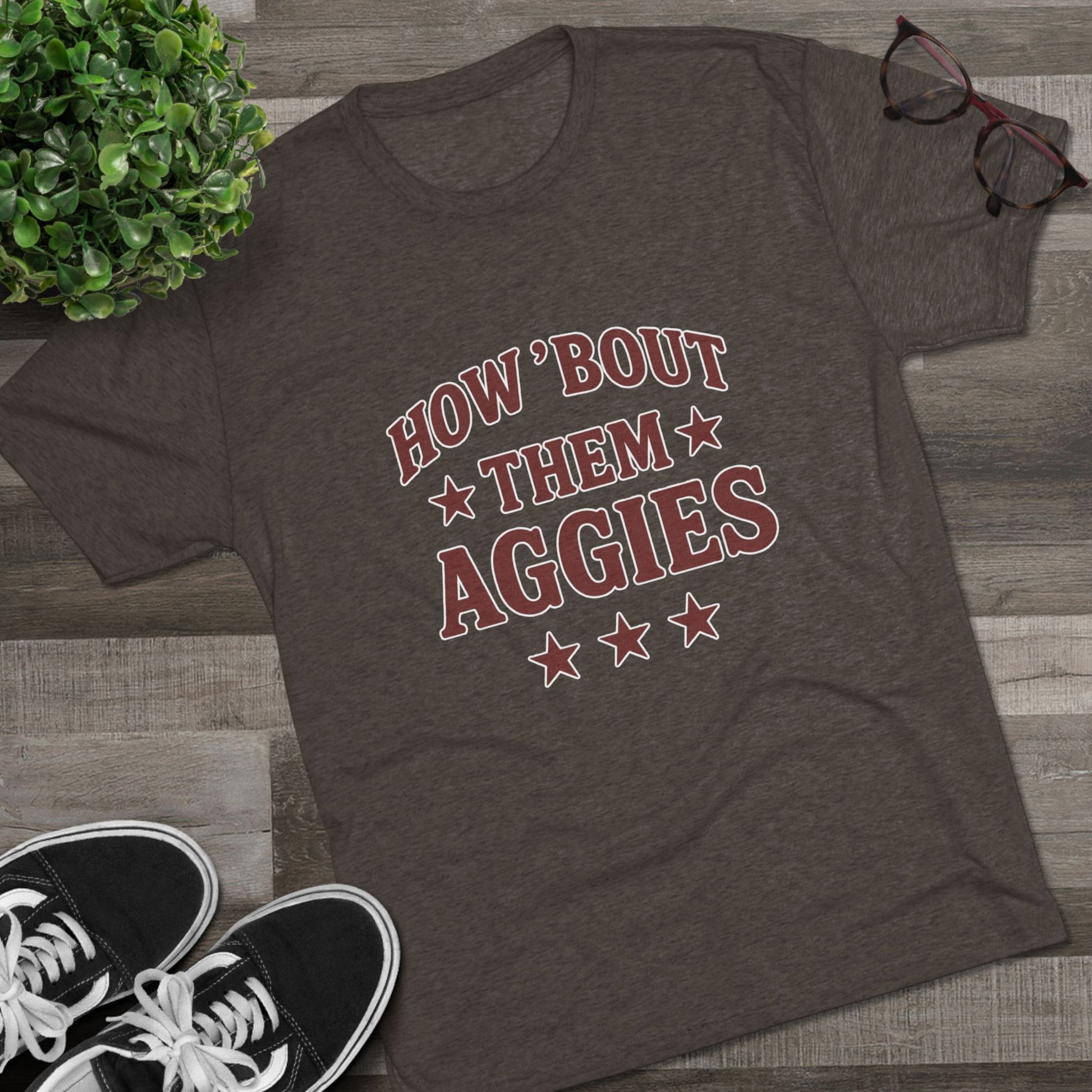 How 'Bout Them Aggies - Unisex Tri-Blend Crew Tee