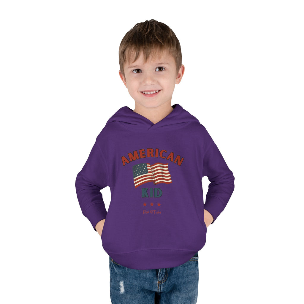 American Kid - Toddler Pullover Fleece Hoodie