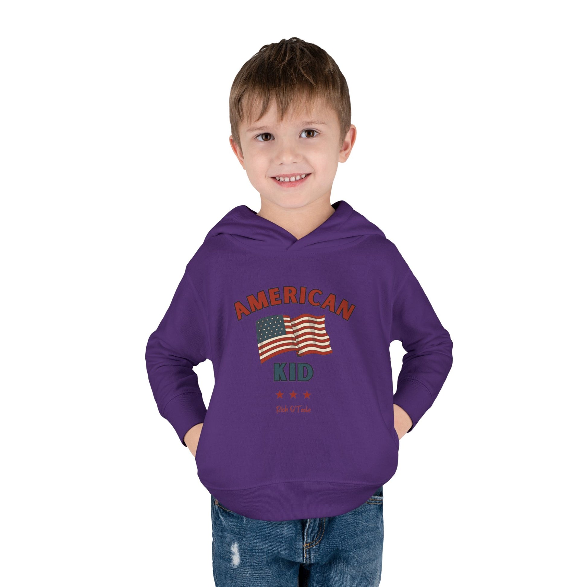 American Kid - Toddler Pullover Fleece Hoodie