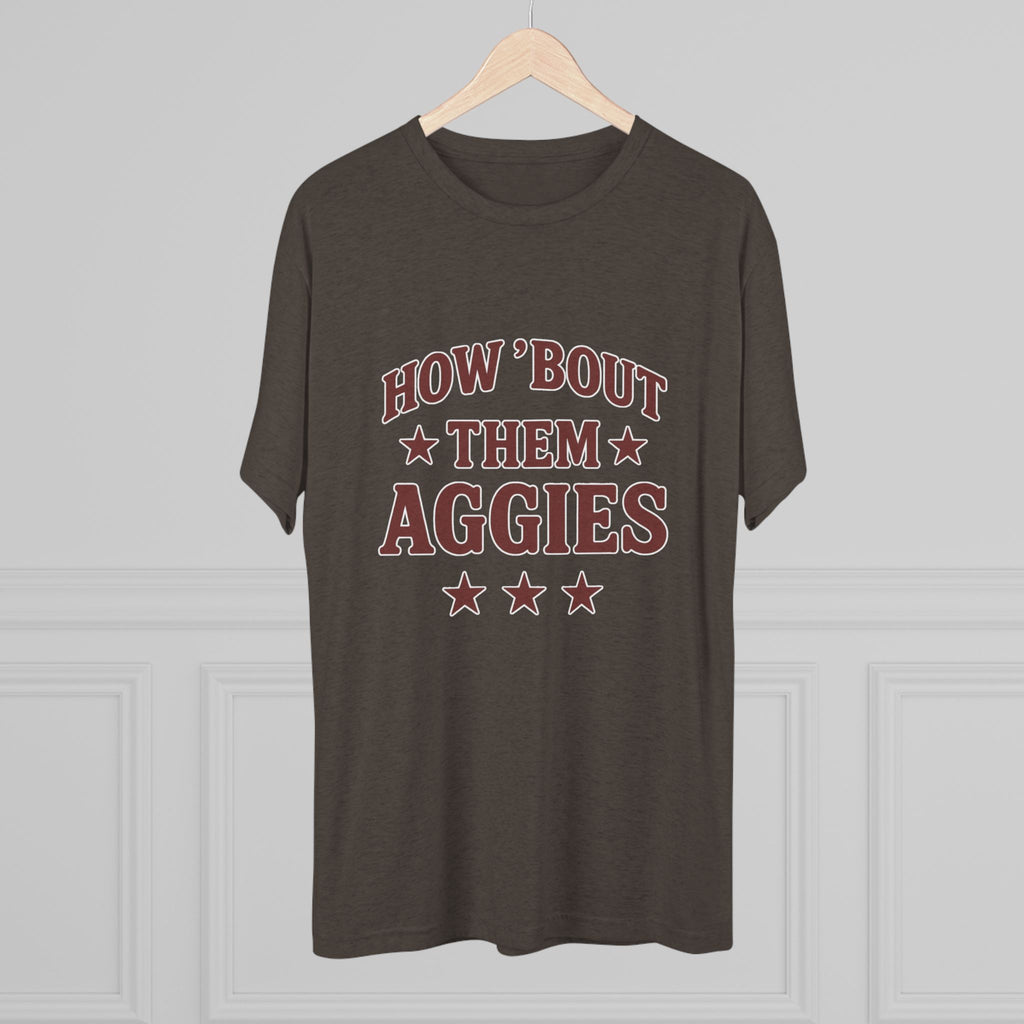 How 'Bout Them Aggies - Unisex Tri-Blend Crew Tee