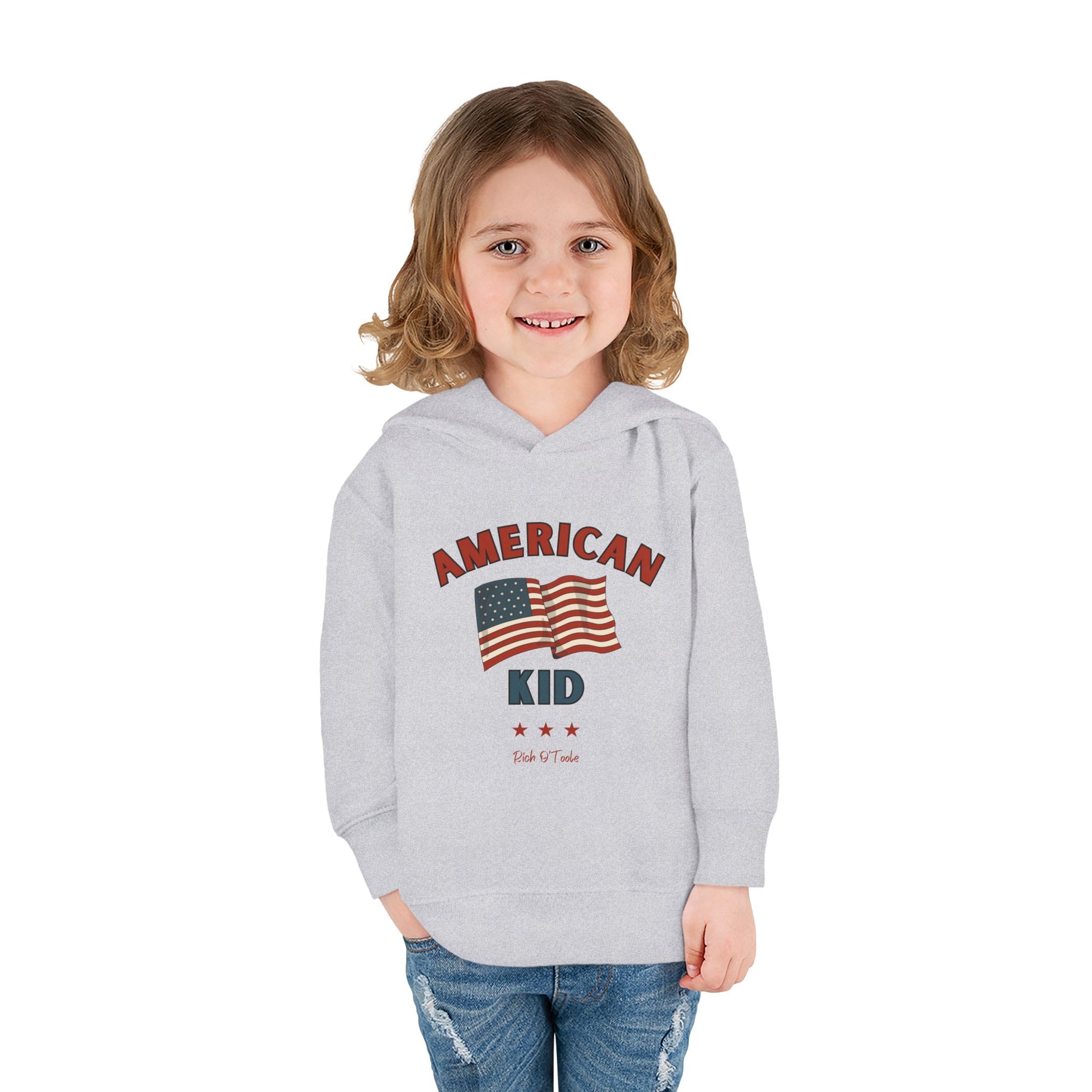 American Kid - Toddler Pullover Fleece Hoodie