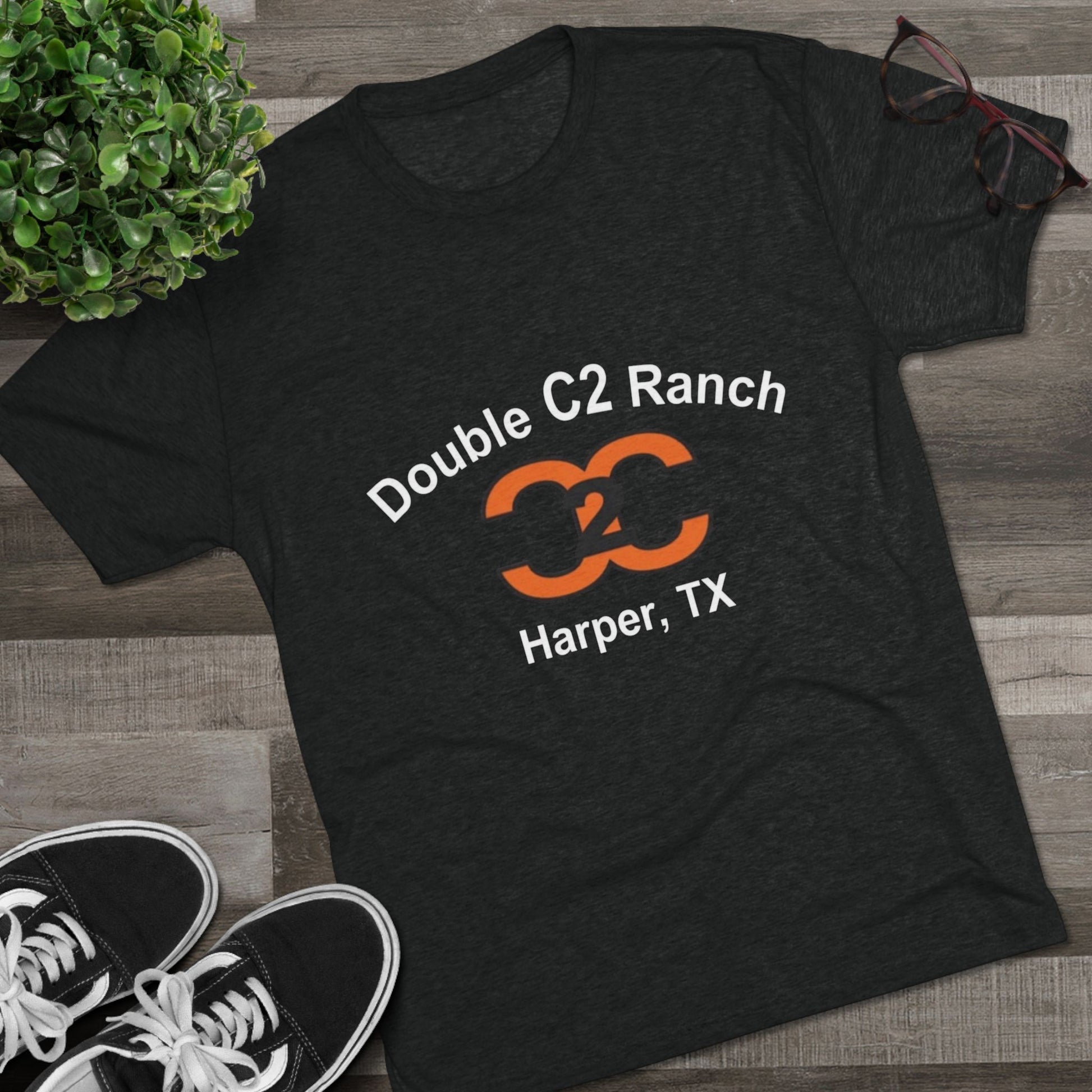 Double C2 Ranch - Tri-Blend Crew Tee