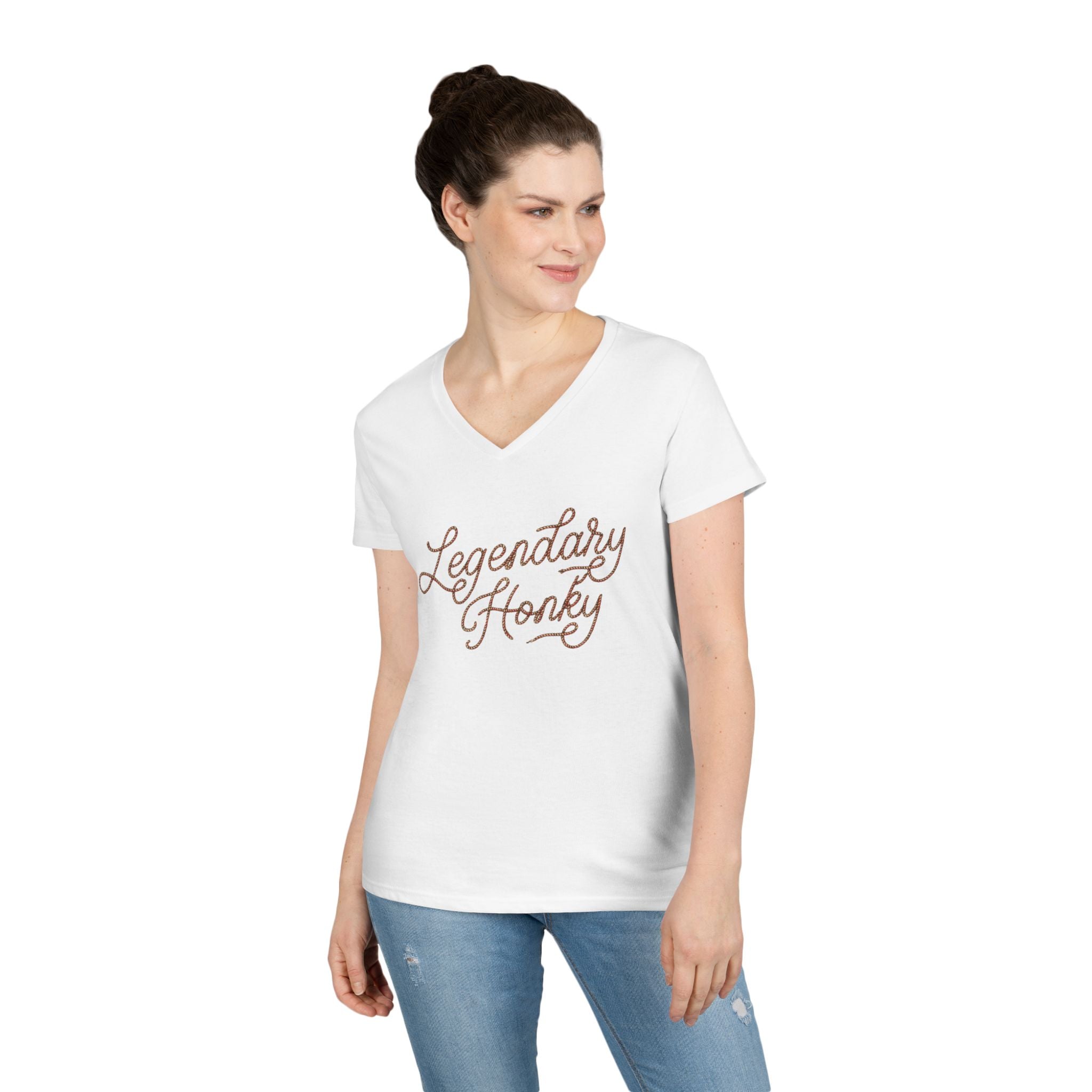 Legendary Honky - Ladies' V-Neck T-Shirt