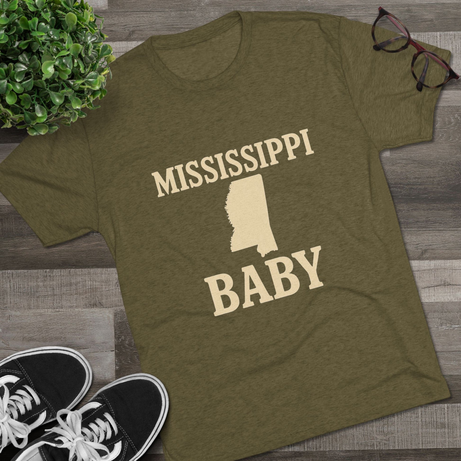 Mississippi Baby - Tri-Blend Crew Tee