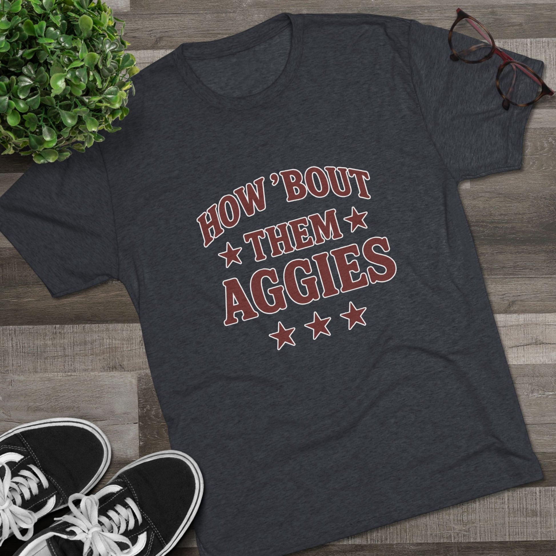 How 'Bout Them Aggies - Unisex Tri-Blend Crew Tee