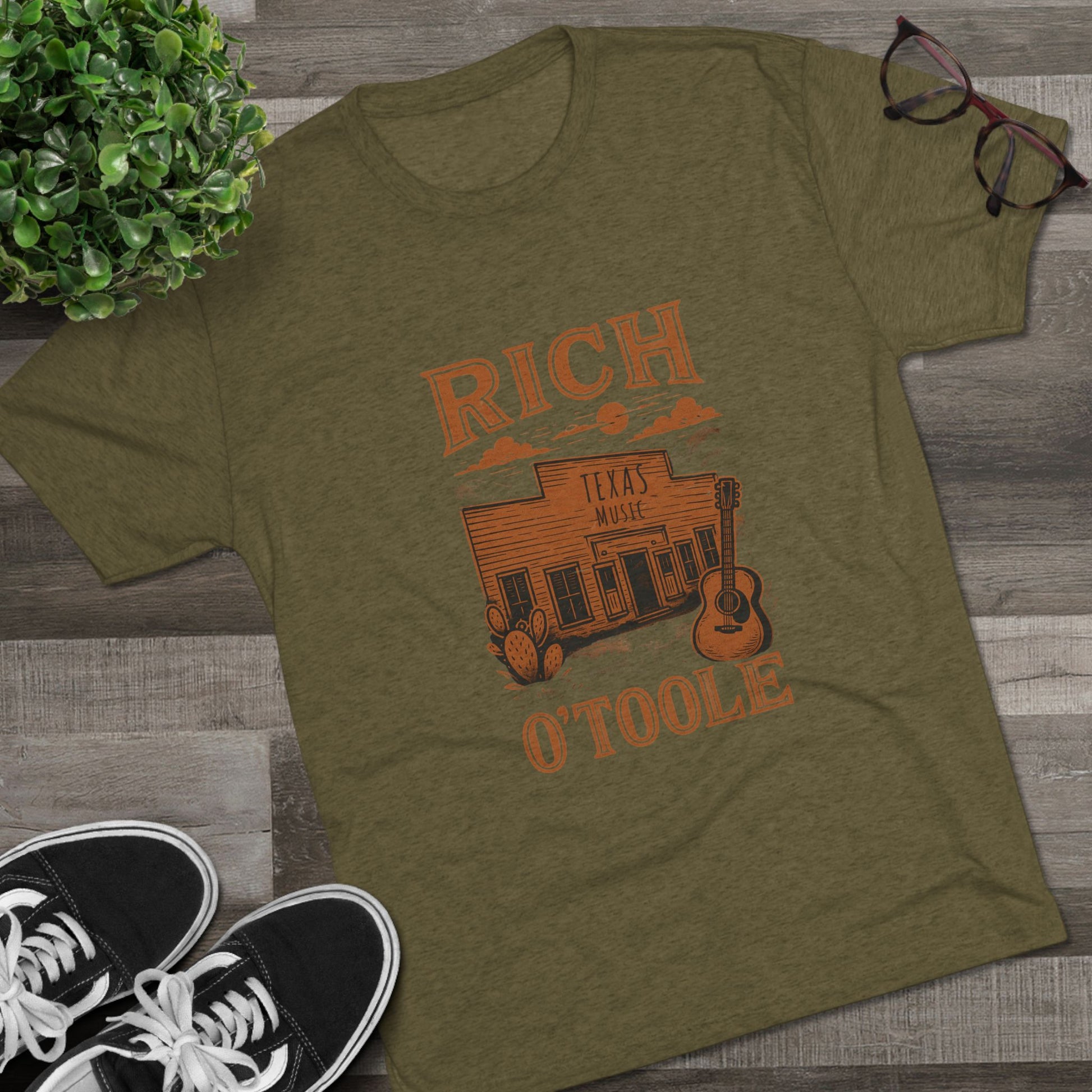 Rich O'Toole Texas Music - Tri-Blend Crew Tee