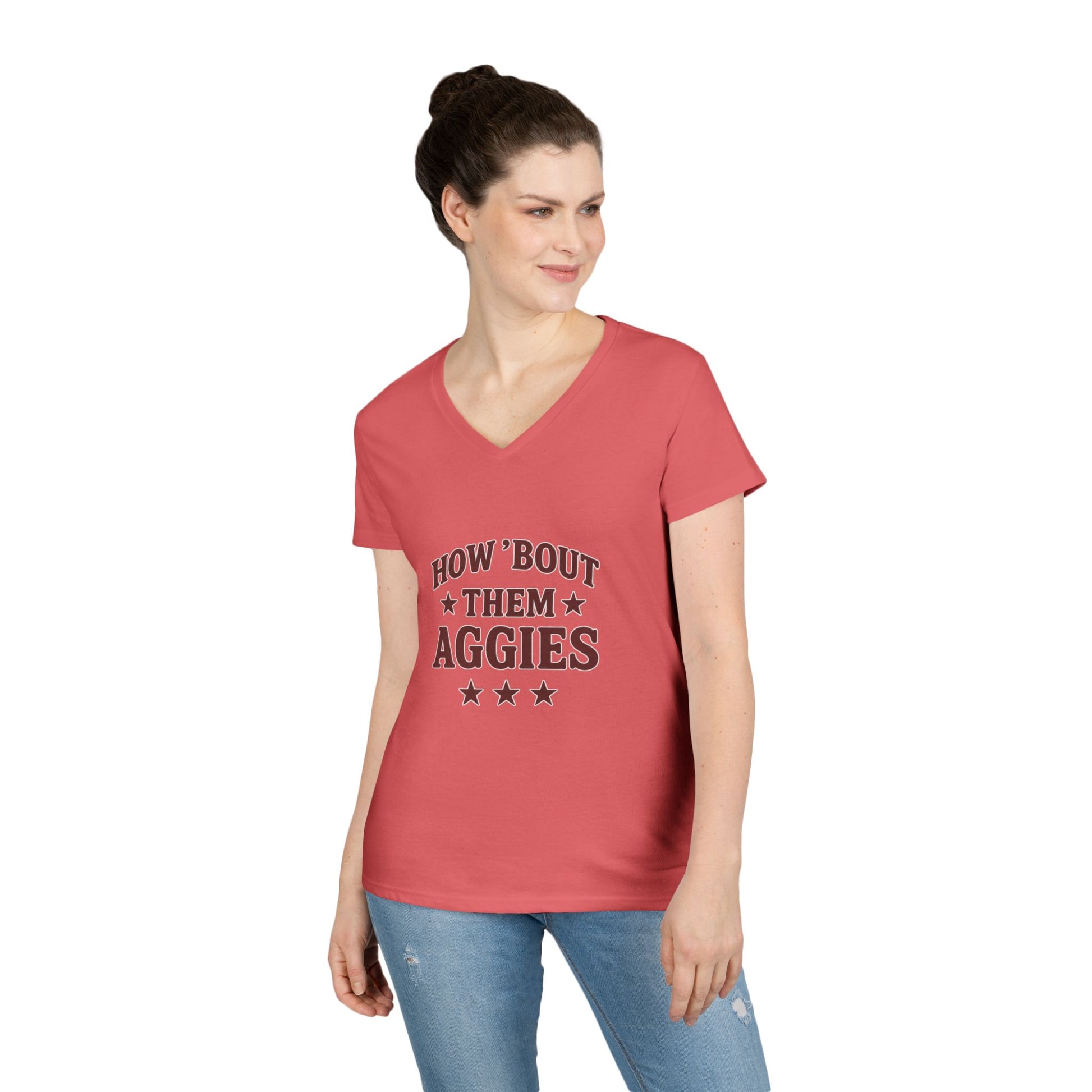 How about them Aggies - Ladies' V-Neck T-Shirt