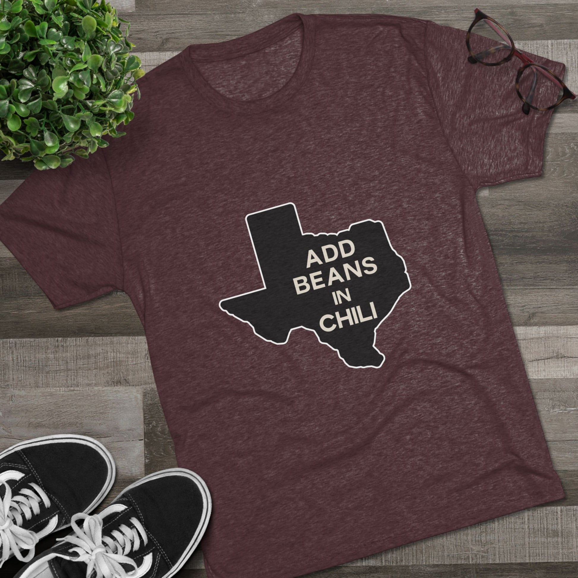Add Beans in Chili - Tri-Blend Crew Tee
