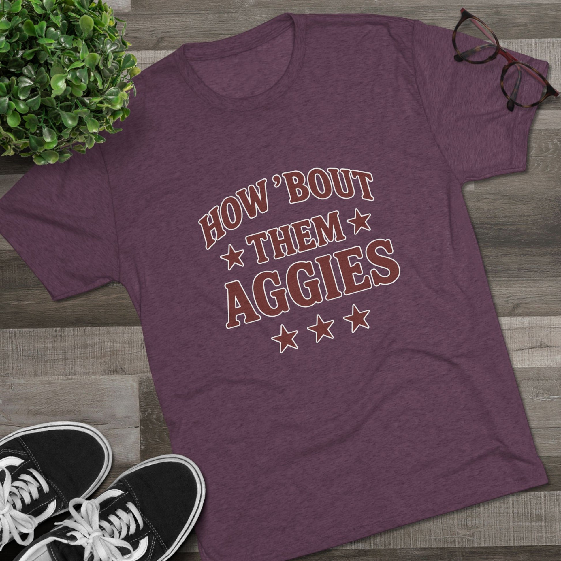 How 'Bout Them Aggies - Unisex Tri-Blend Crew Tee