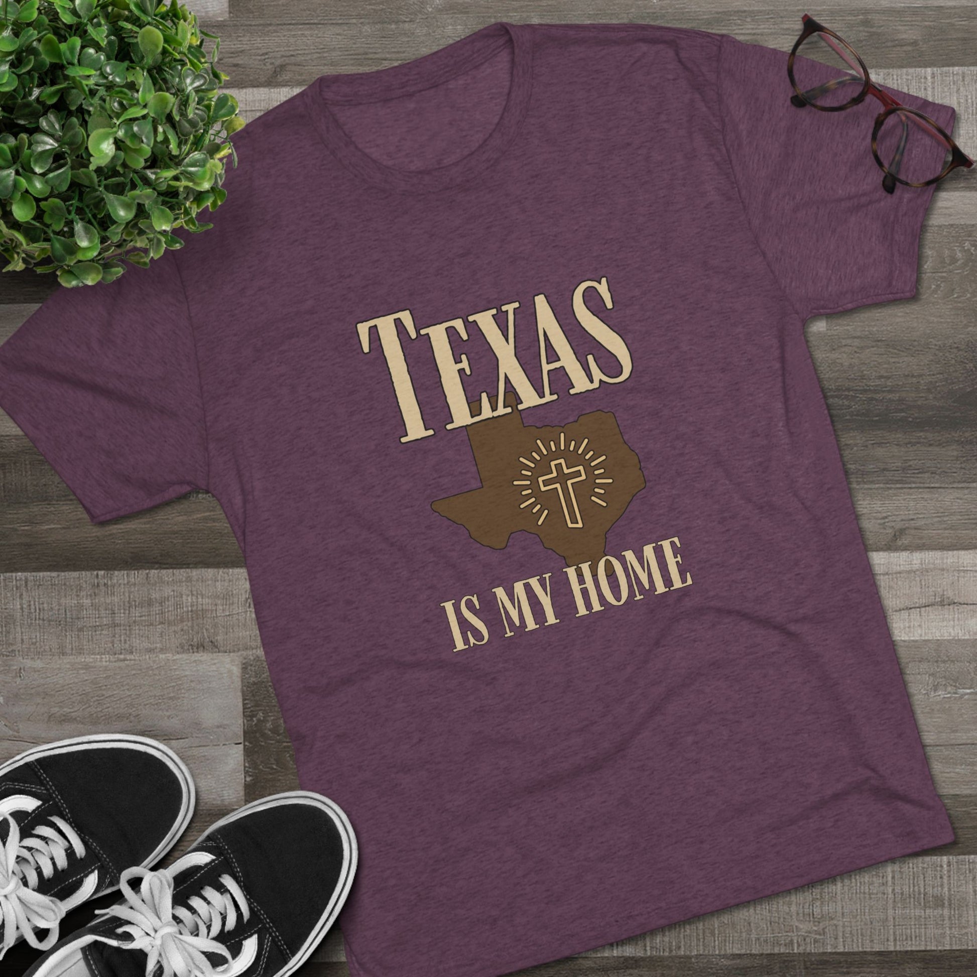 Texas is My Home - Tri-Blend Crew Tee