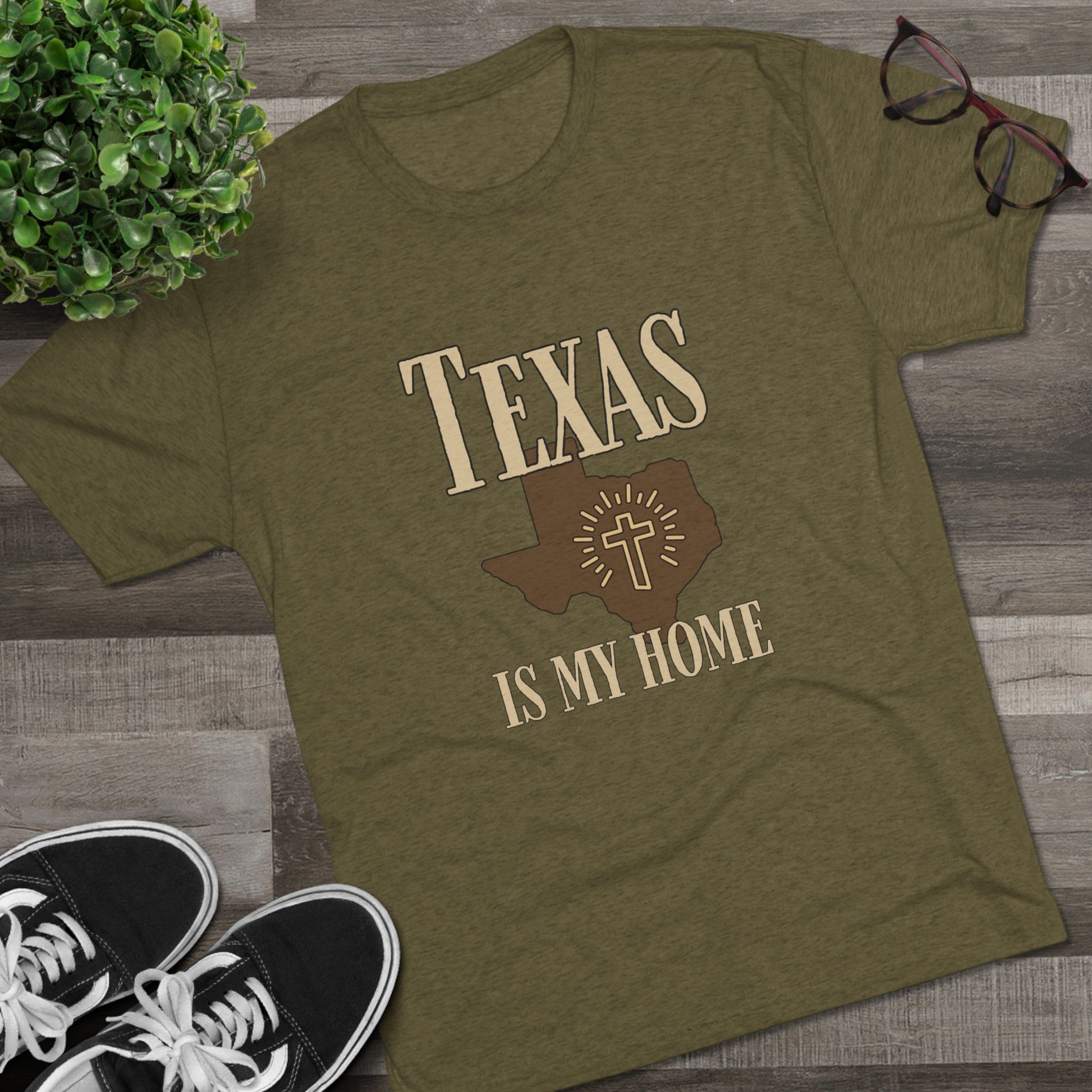 Texas is My Home - Tri-Blend Crew Tee