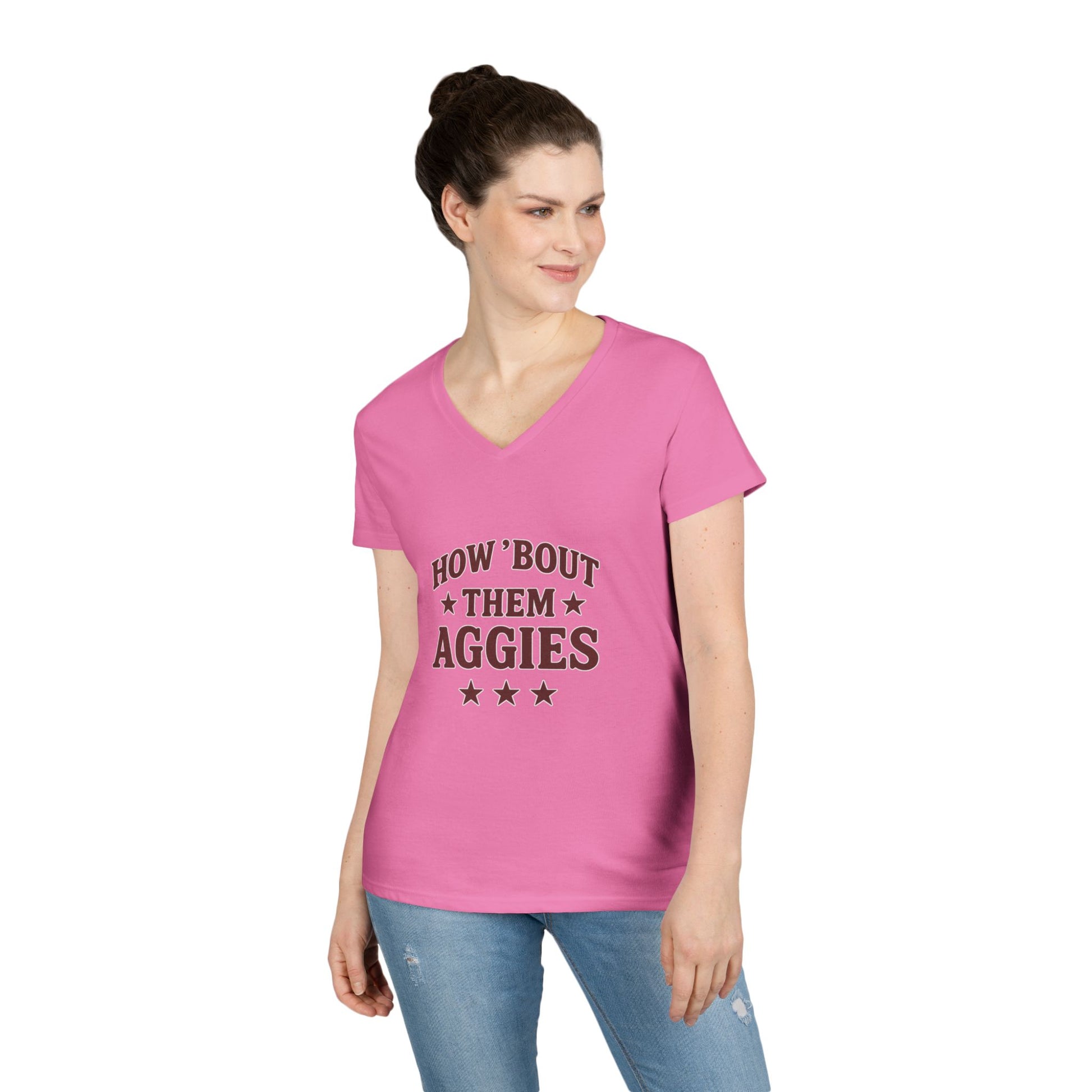 How about them Aggies - Ladies' V-Neck T-Shirt