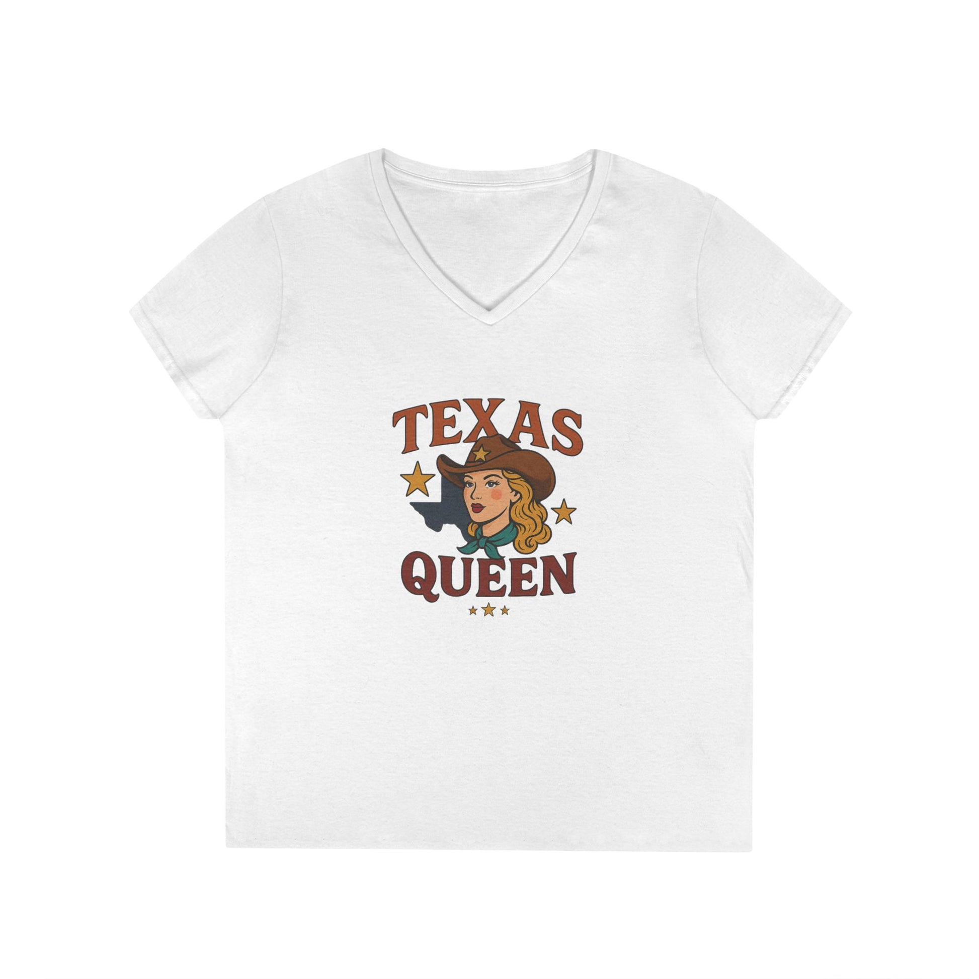 Texas Queen - Ladies' V-Neck T-Shirt