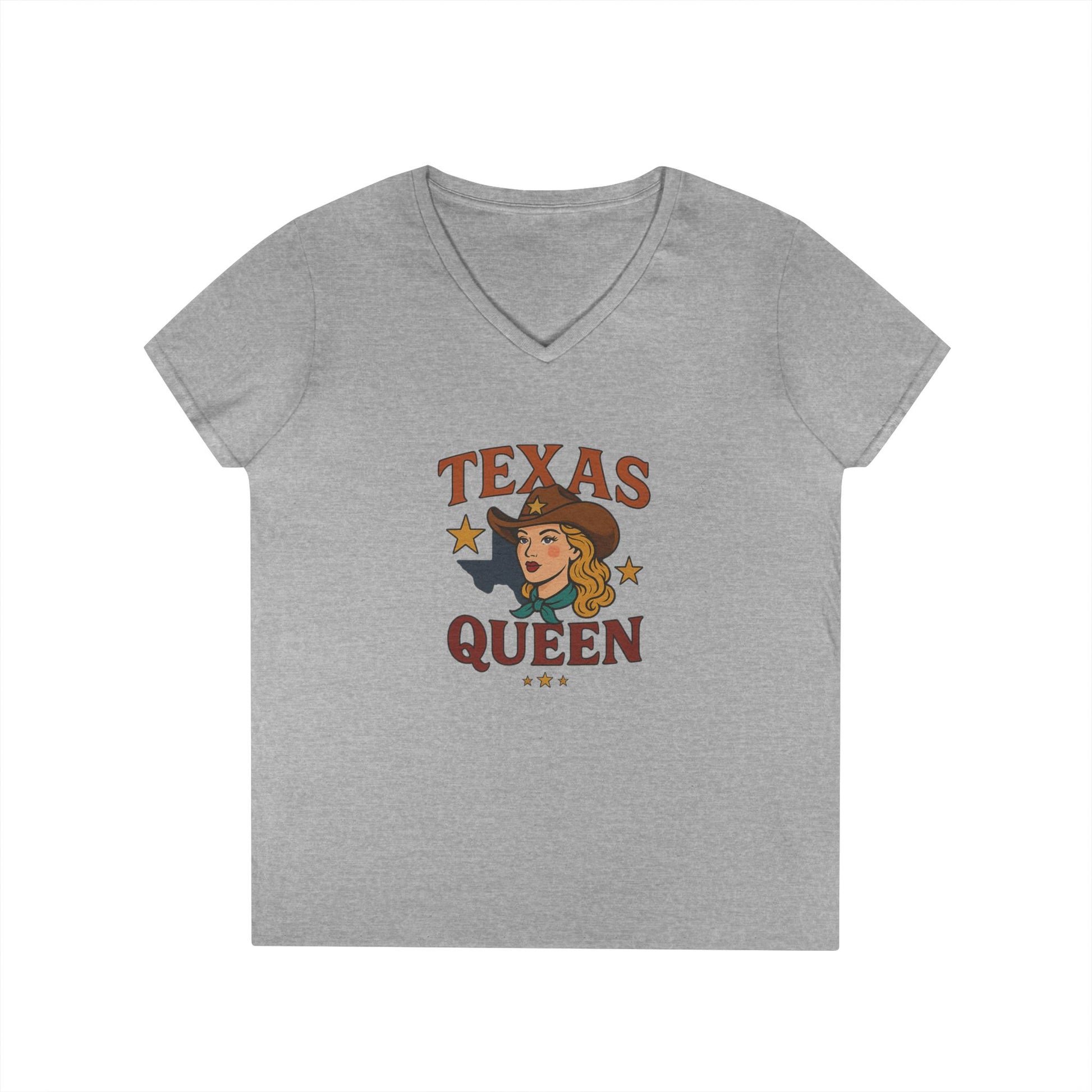 Texas Queen - Ladies' V-Neck T-Shirt