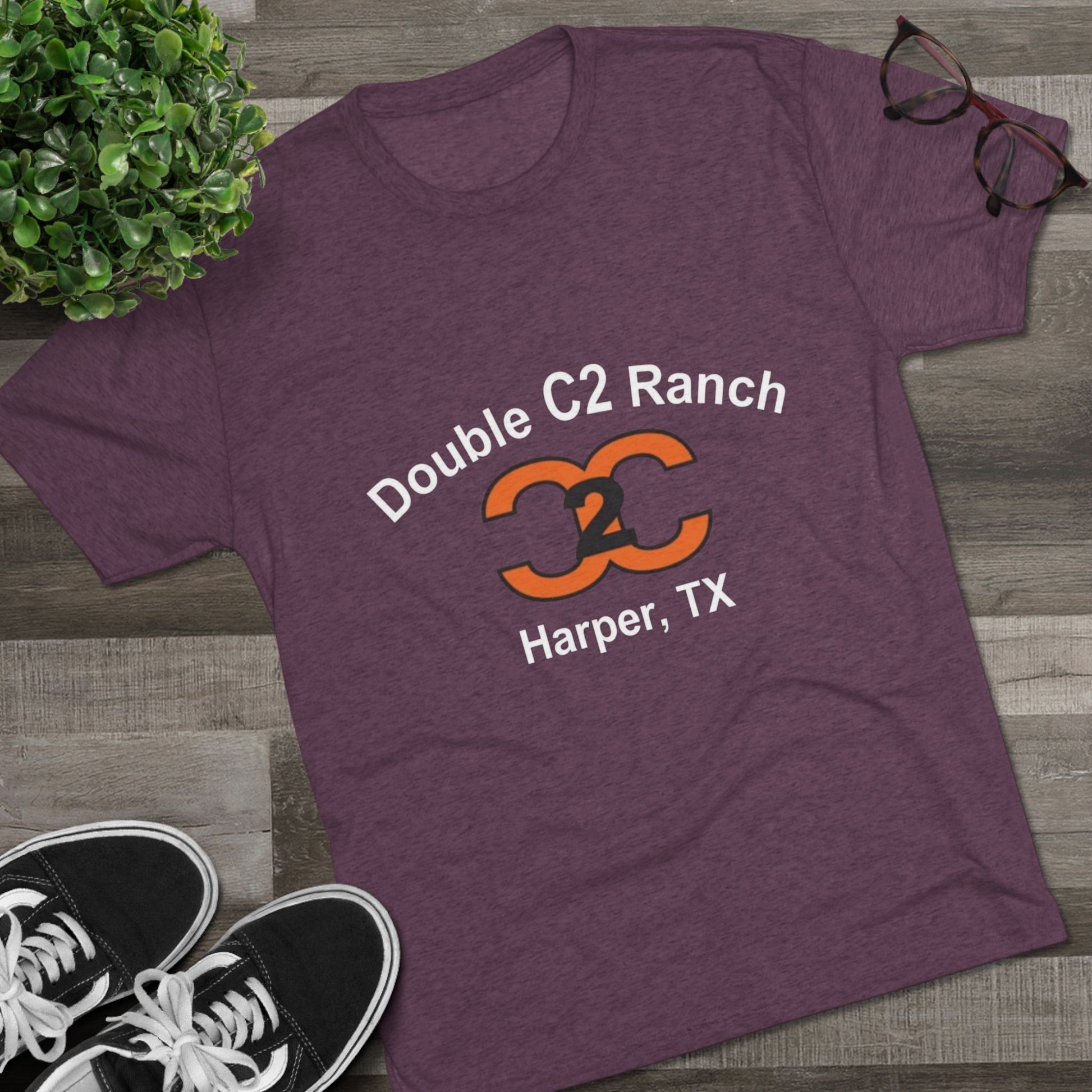 Double C2 Ranch - Tri-Blend Crew Tee