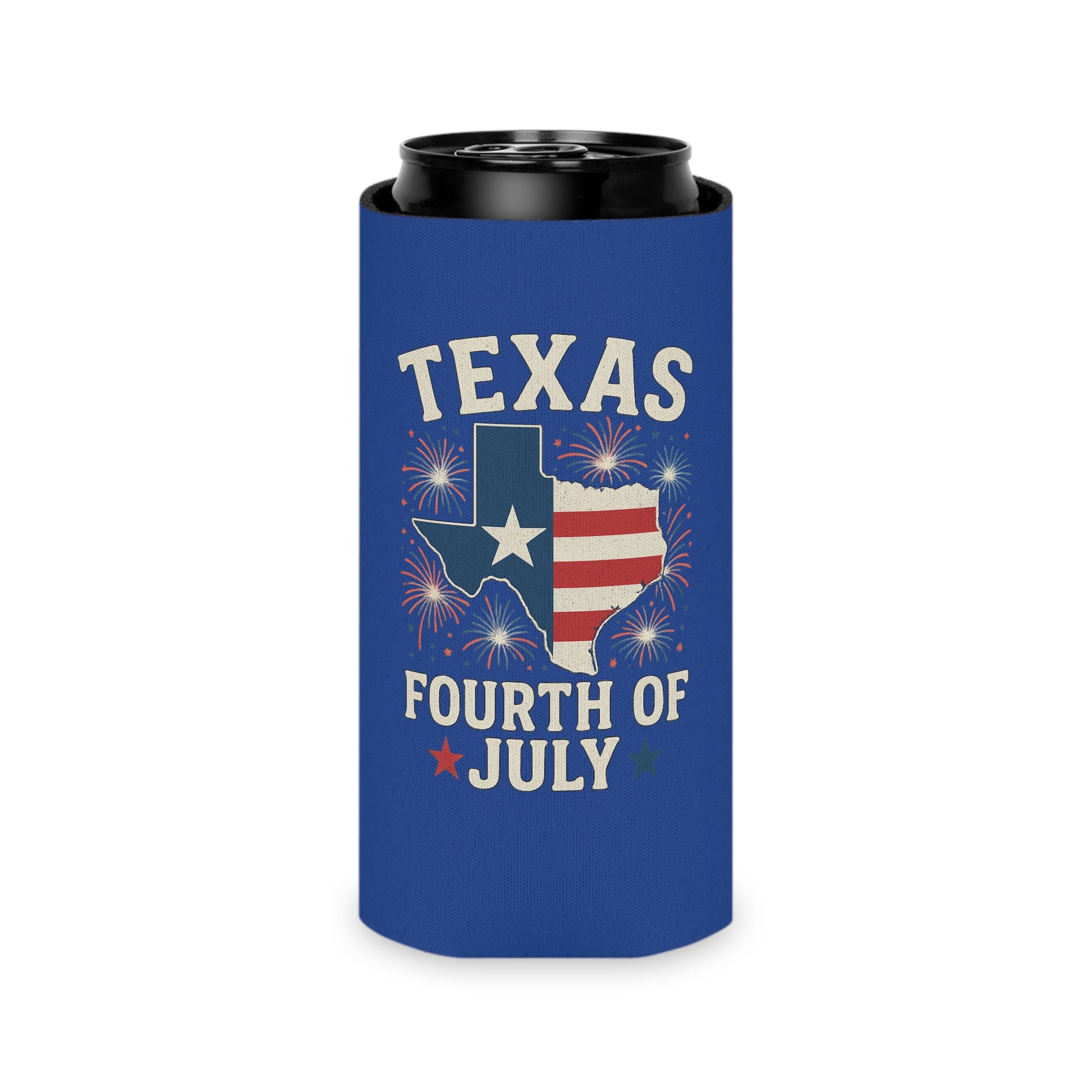 Texas 4th of July - Can Cooler