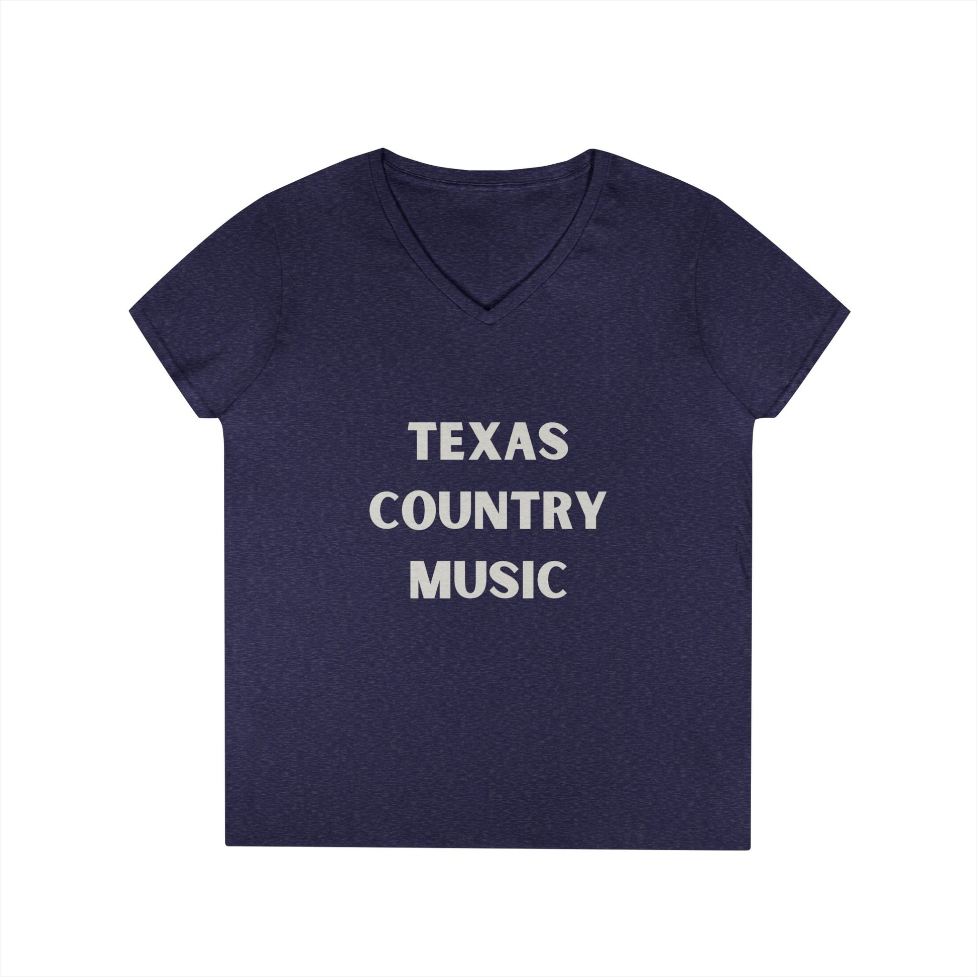 Texas Country Music - Ladies' V-Neck T-Shirt