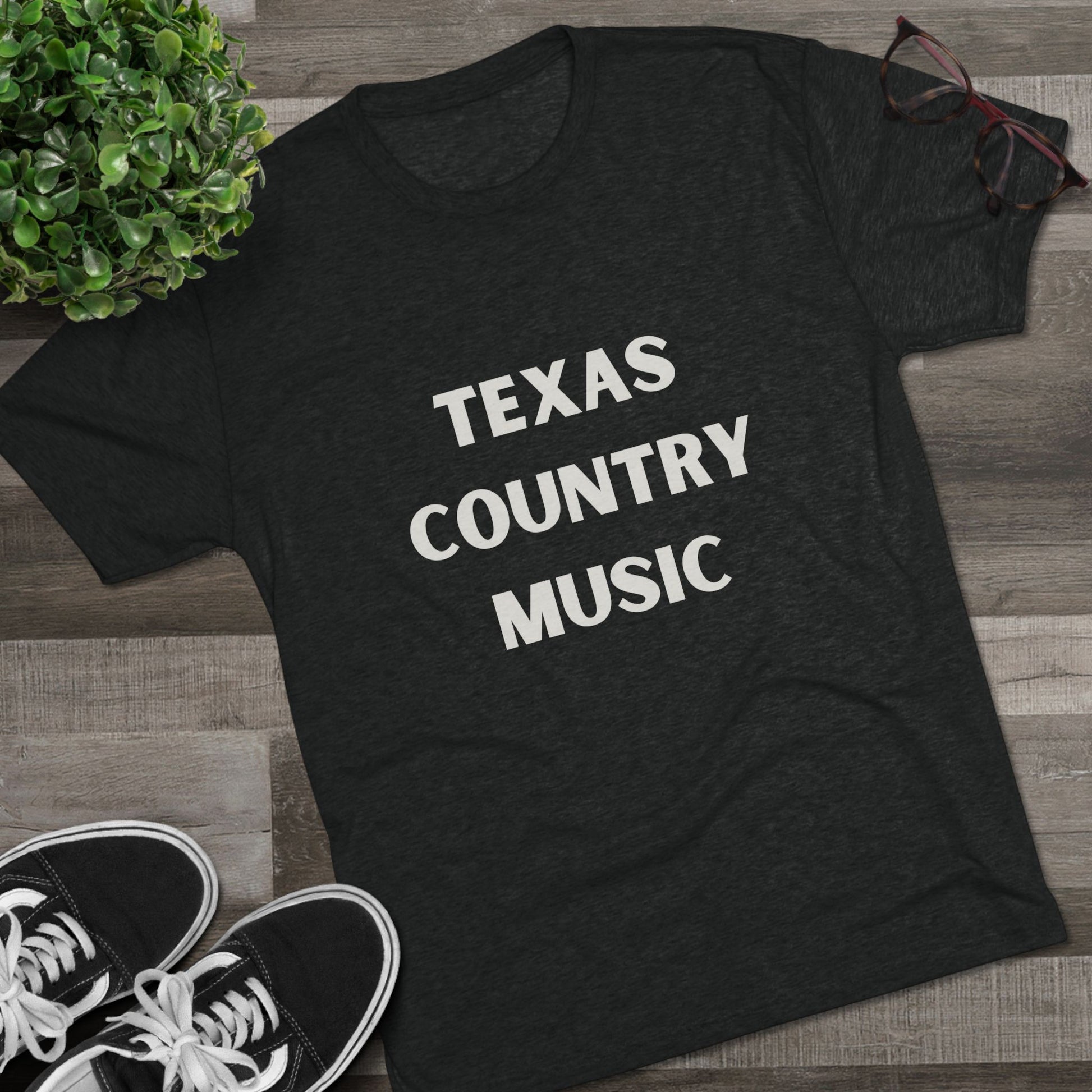 Texas Country Music - Tri-Blend Crew Tee
