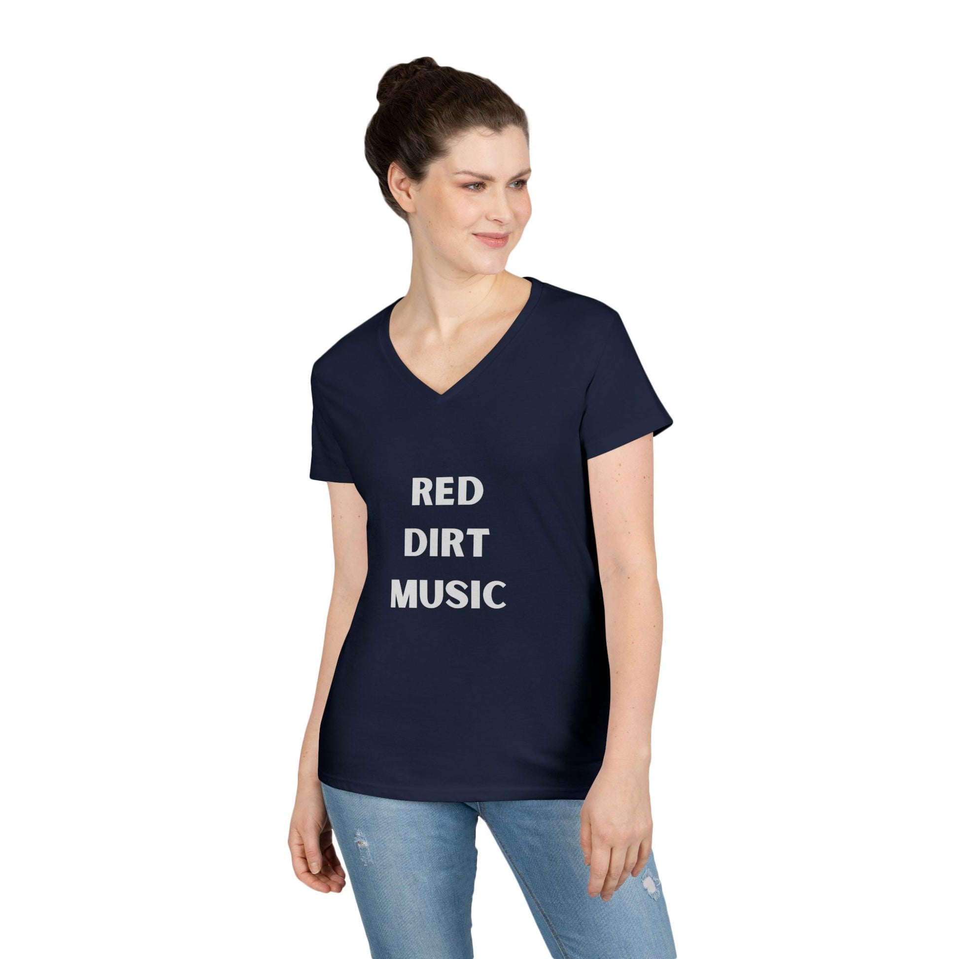 Red Dirt Music - Ladies' V-Neck T-Shirt
