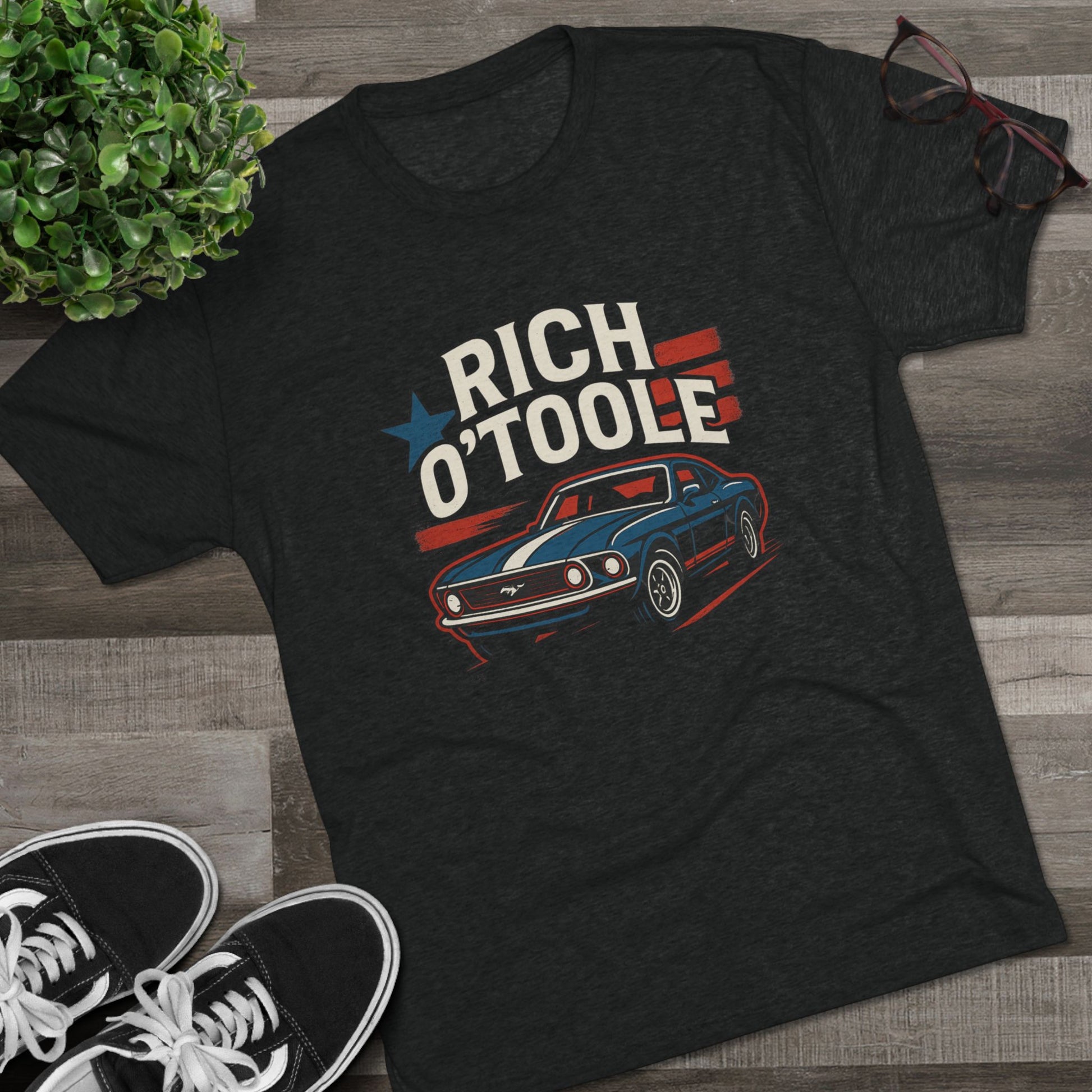Rich O'Toole Mustang - Tri-Blend Crew Tee