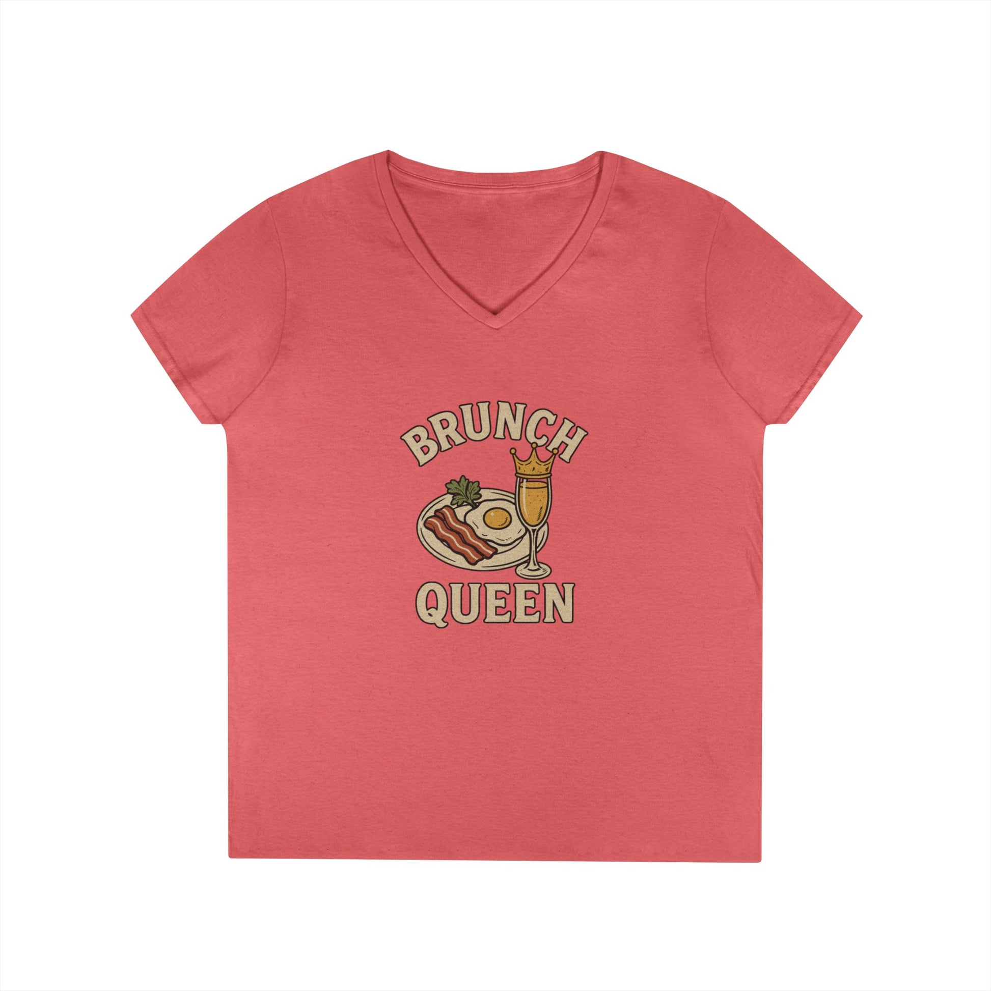 Brunch Queen - Ladies' V-Neck T-Shirt