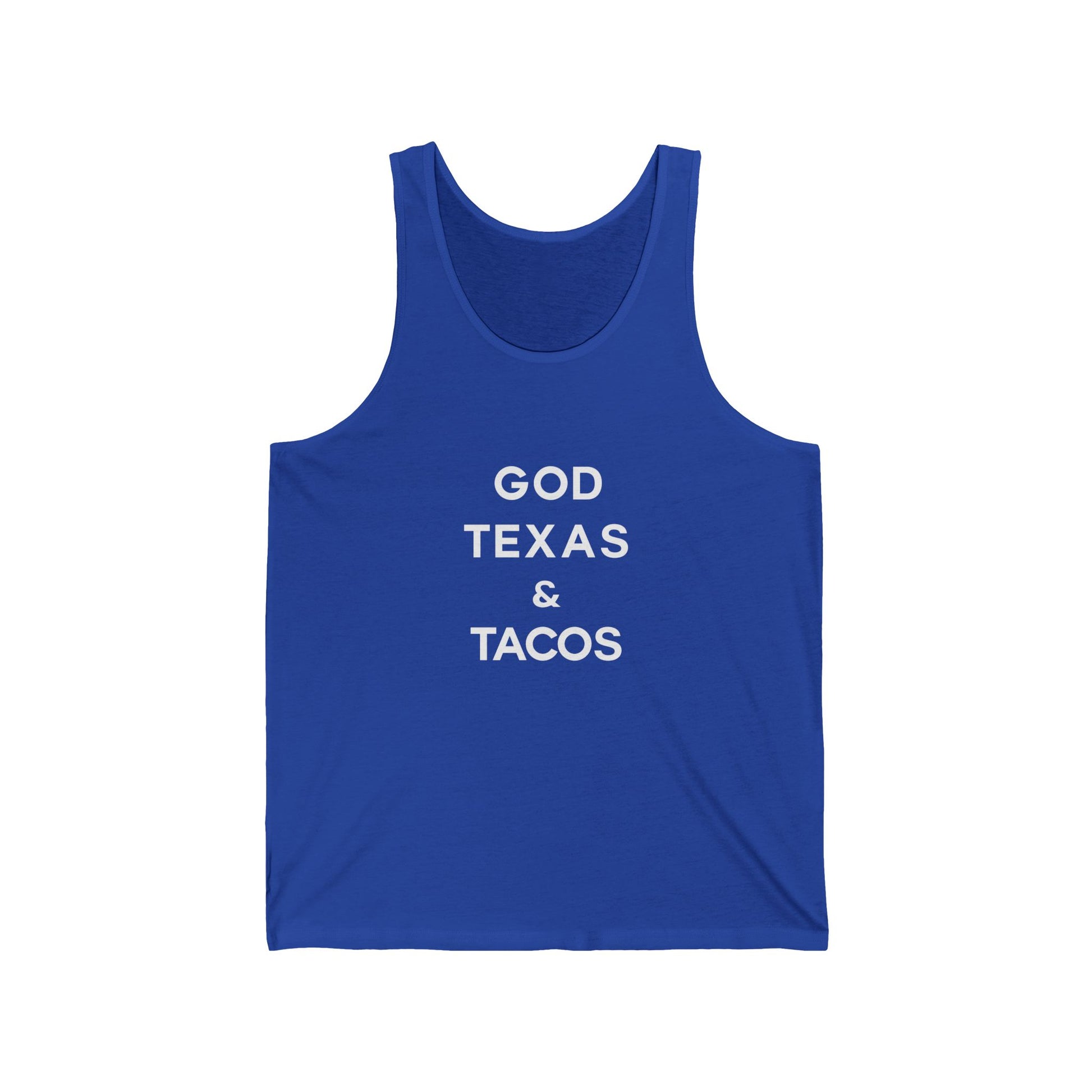 God, Texas and Tacos - Jersey Tank
