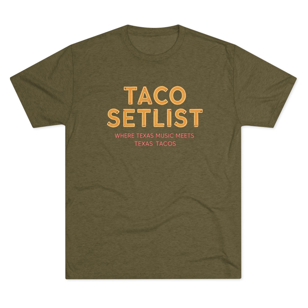 Taco Setlist - Tri-Blend Crew Tee