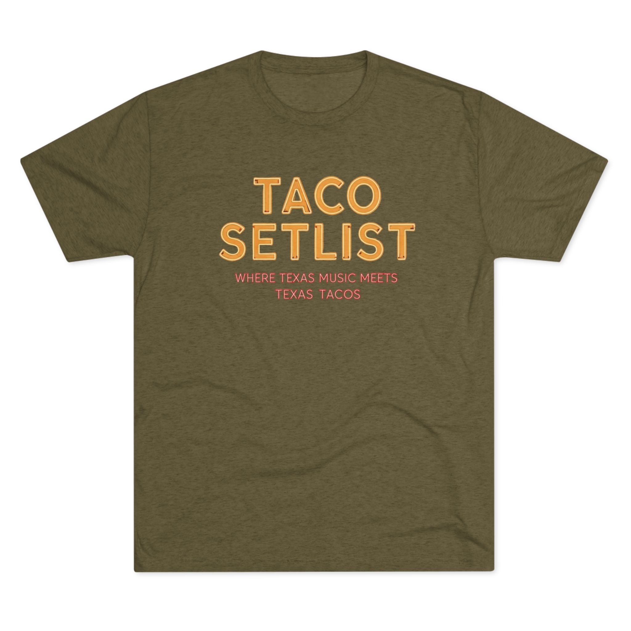 Taco Setlist - Tri-Blend Crew Tee