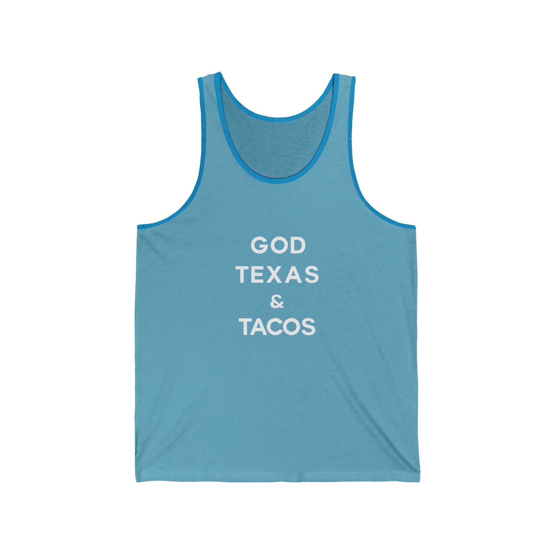 God, Texas and Tacos - Jersey Tank