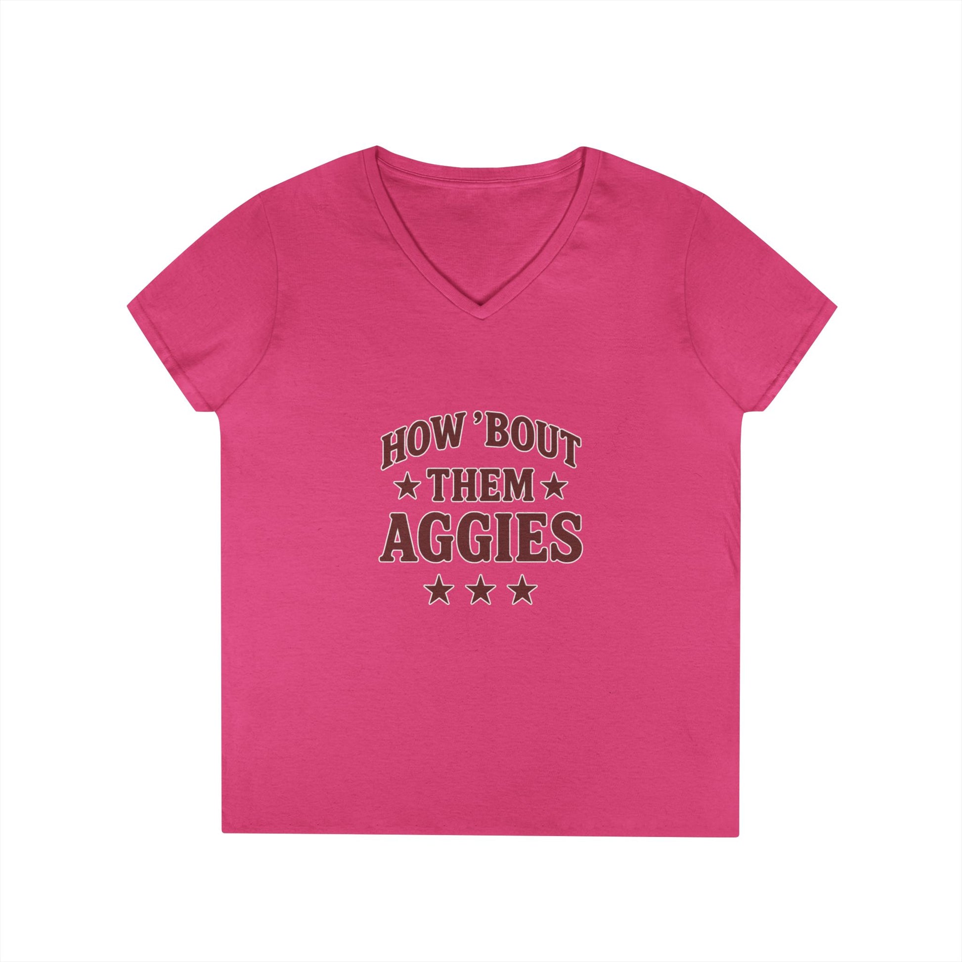 How about them Aggies - Ladies' V-Neck T-Shirt