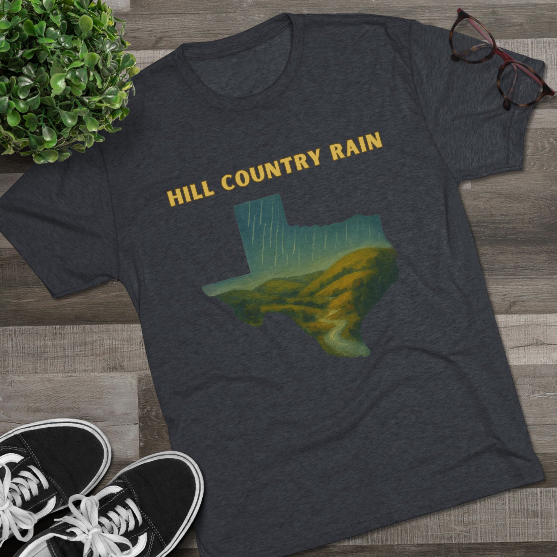 Hill Country Rain - Tri-Blend Crew Tee