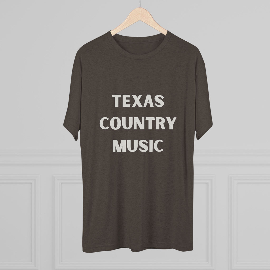 Texas Country Music - Tri-Blend Crew Tee