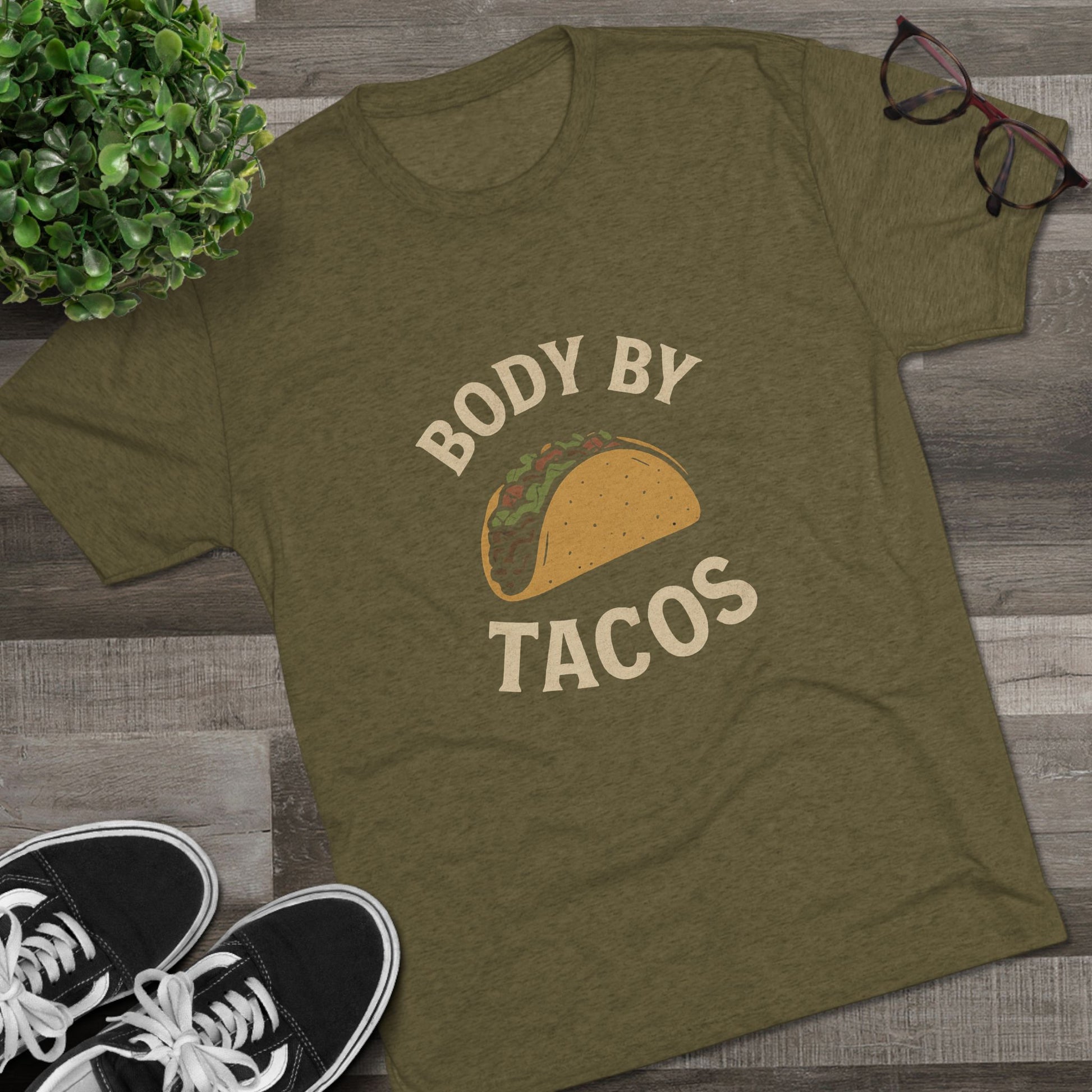 Body by Tacos - Tri-Blend Crew Tee