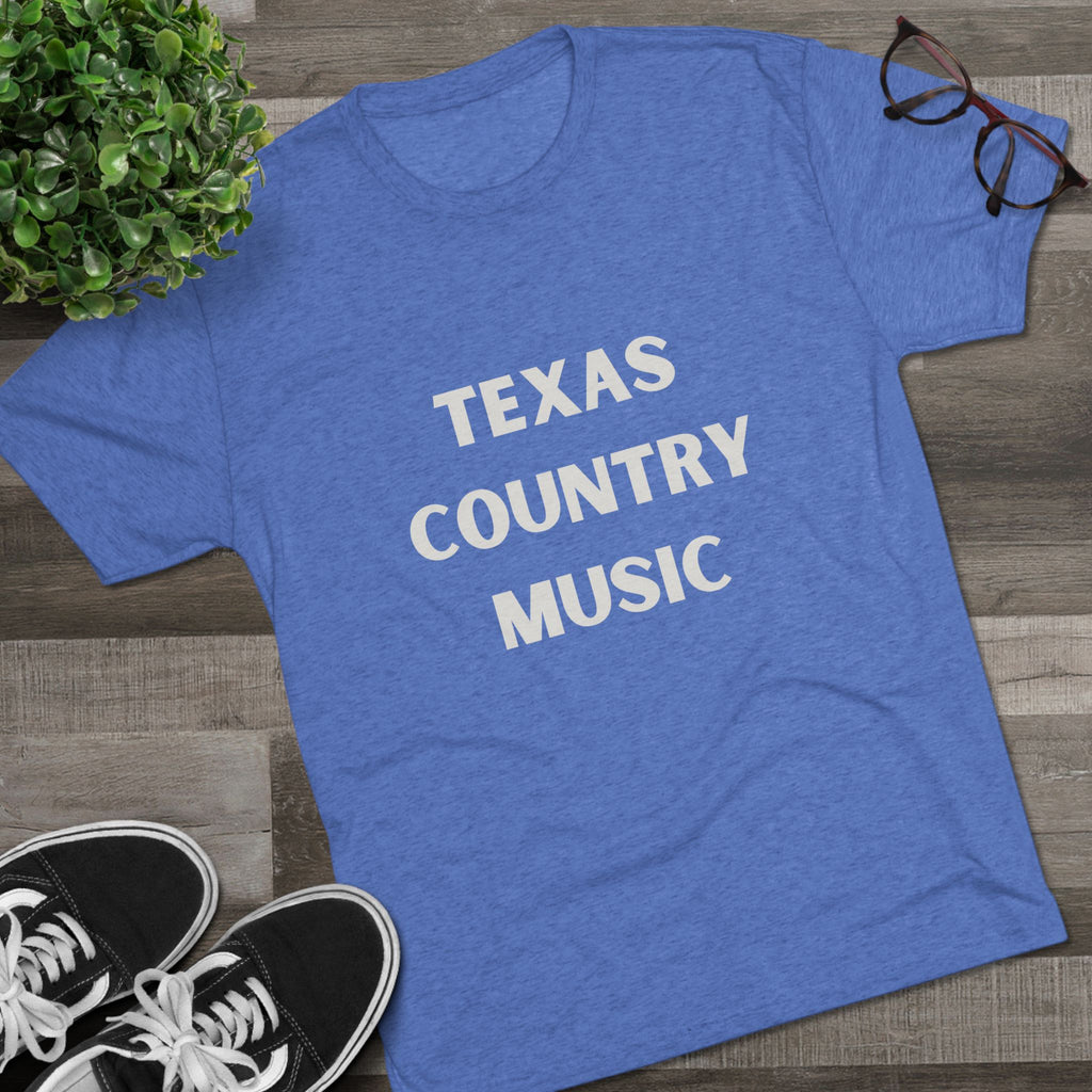 Texas Country Music - Tri-Blend Crew Tee