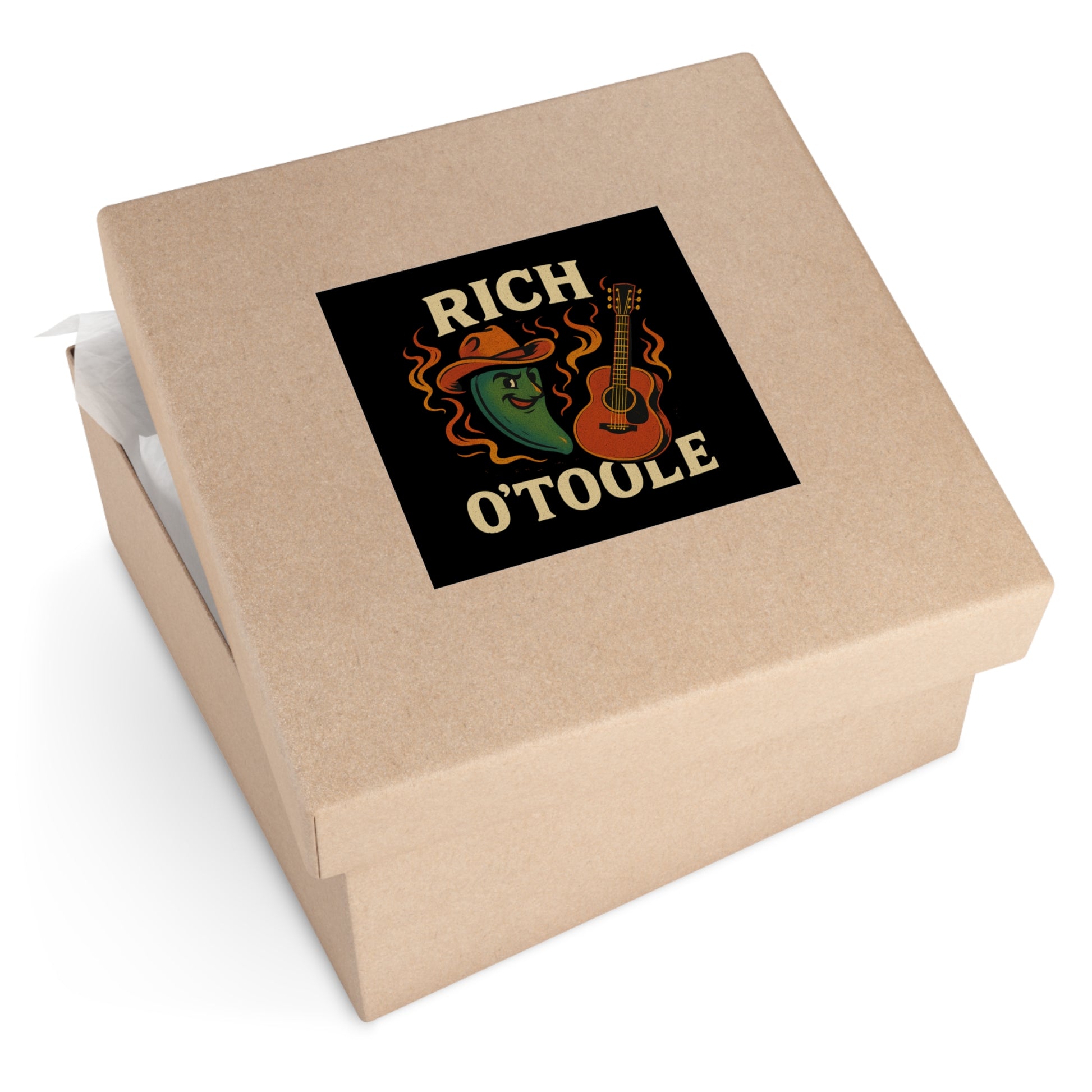Spicy Rich O'Toole - Square Vinyl Stickers