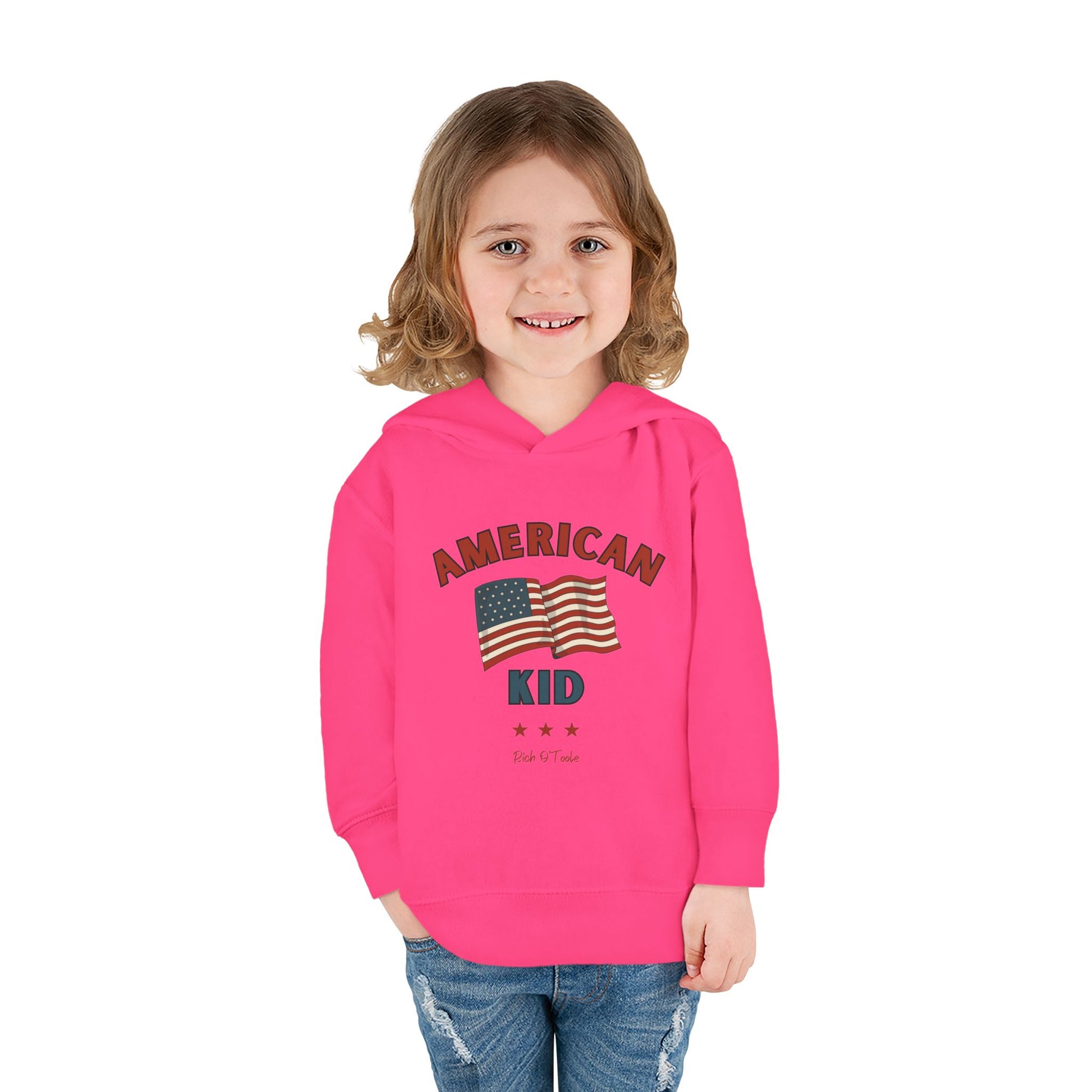 American Kid - Toddler Pullover Fleece Hoodie