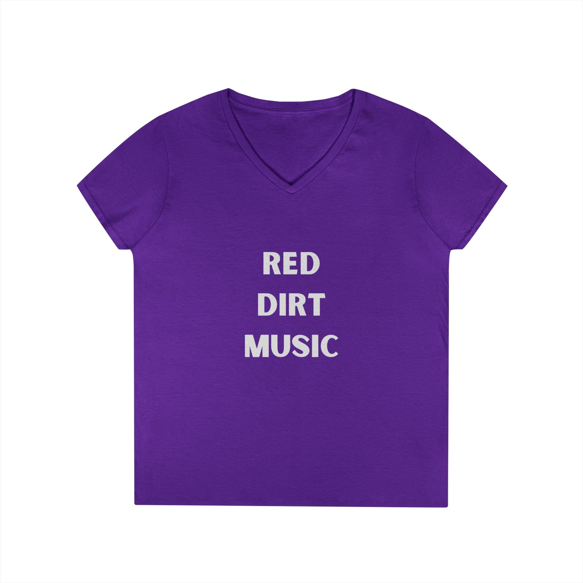 Red Dirt Music - Ladies' V-Neck T-Shirt
