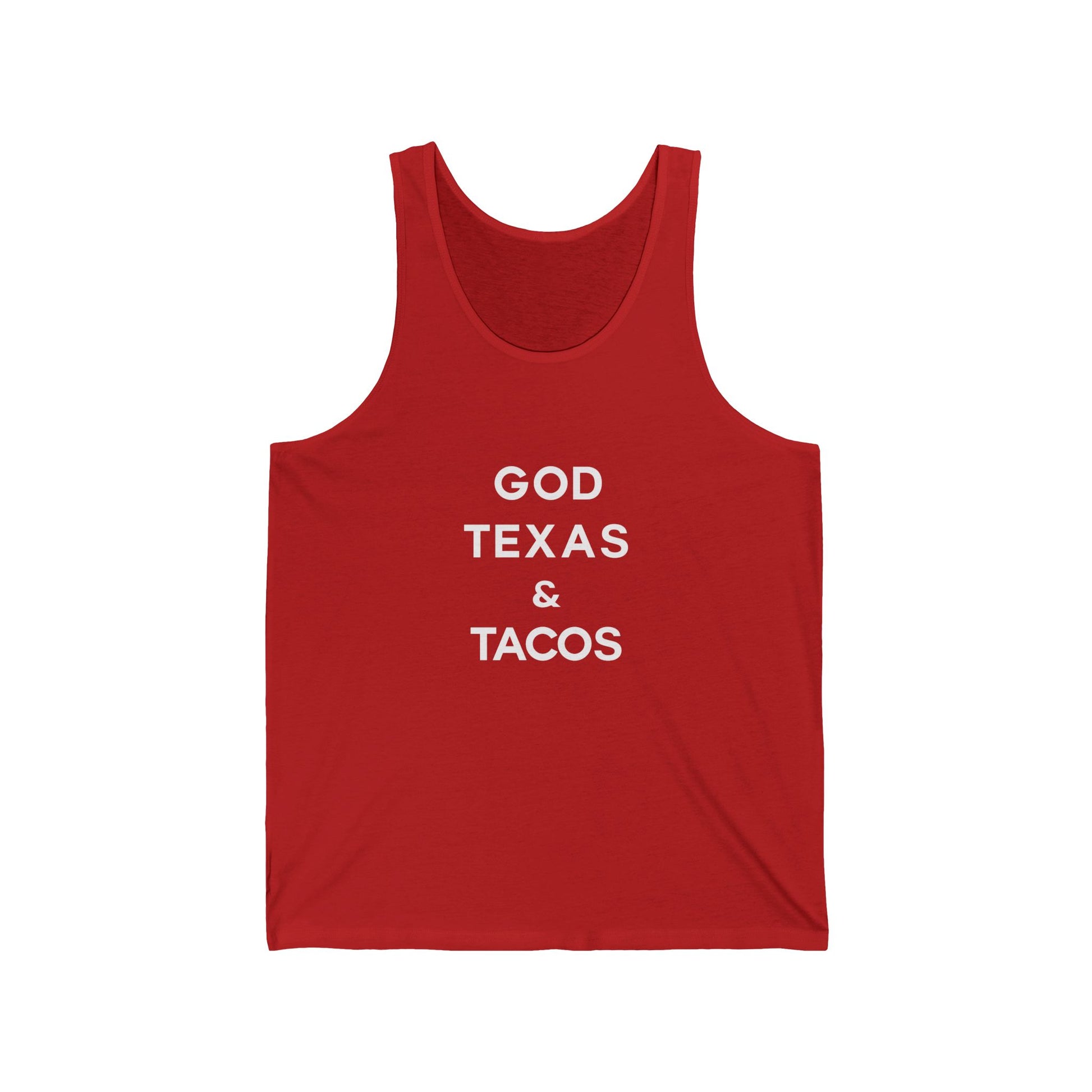 God, Texas and Tacos - Jersey Tank