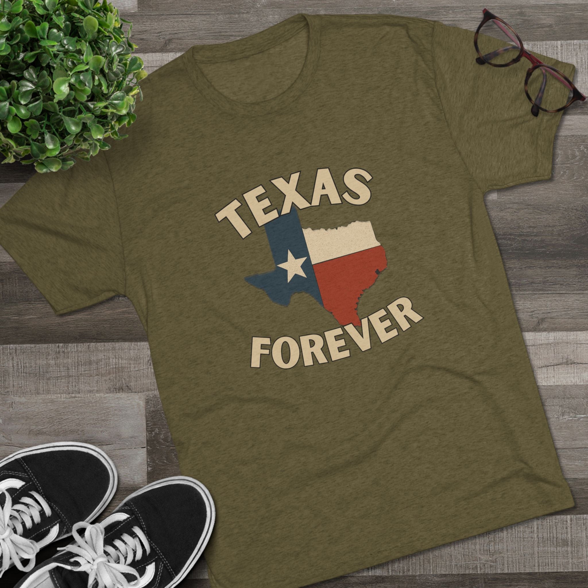 Texas Forever - Tri-Blend Crew Tee