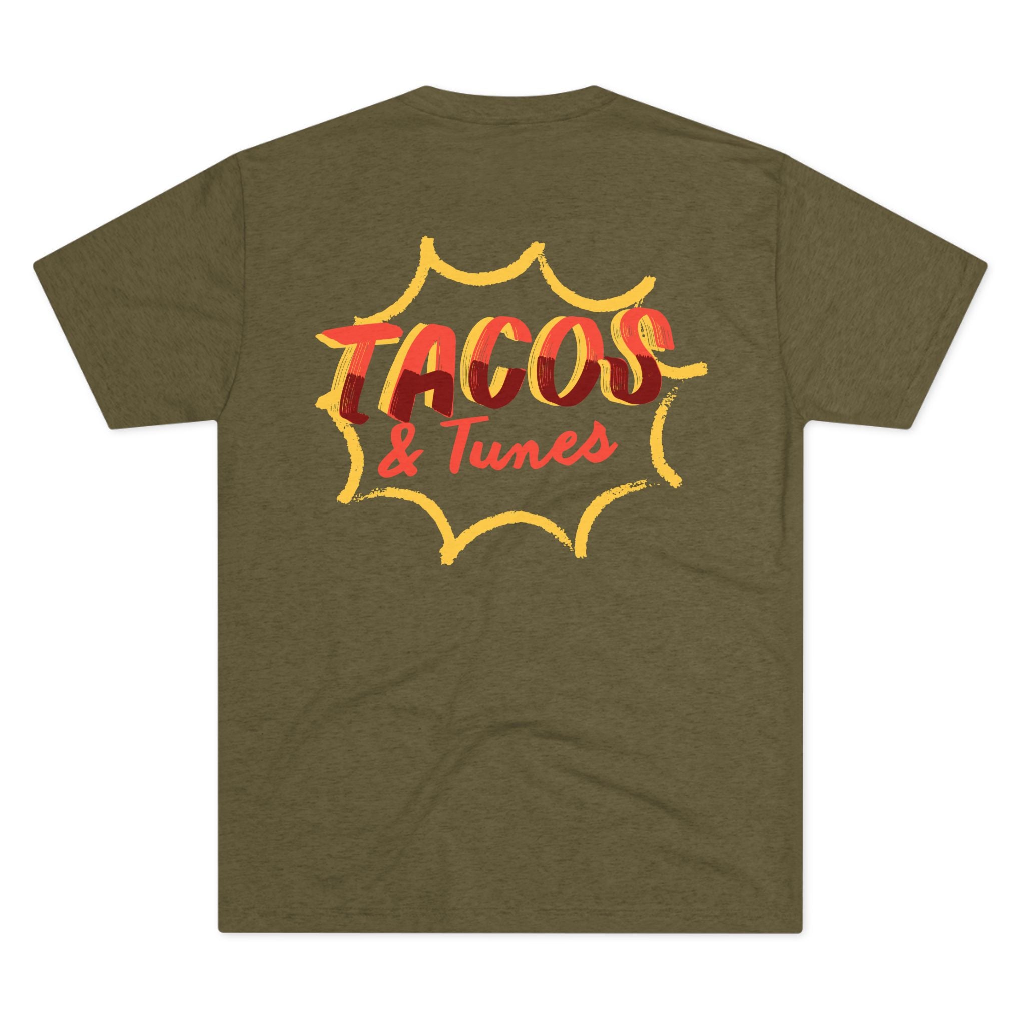 Tacos and Tunes - Tri-Blend Crew Tee