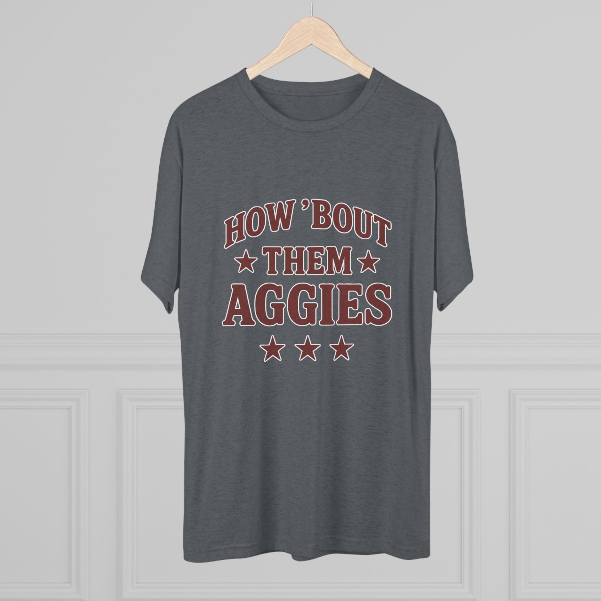 How 'Bout Them Aggies - Unisex Tri-Blend Crew Tee
