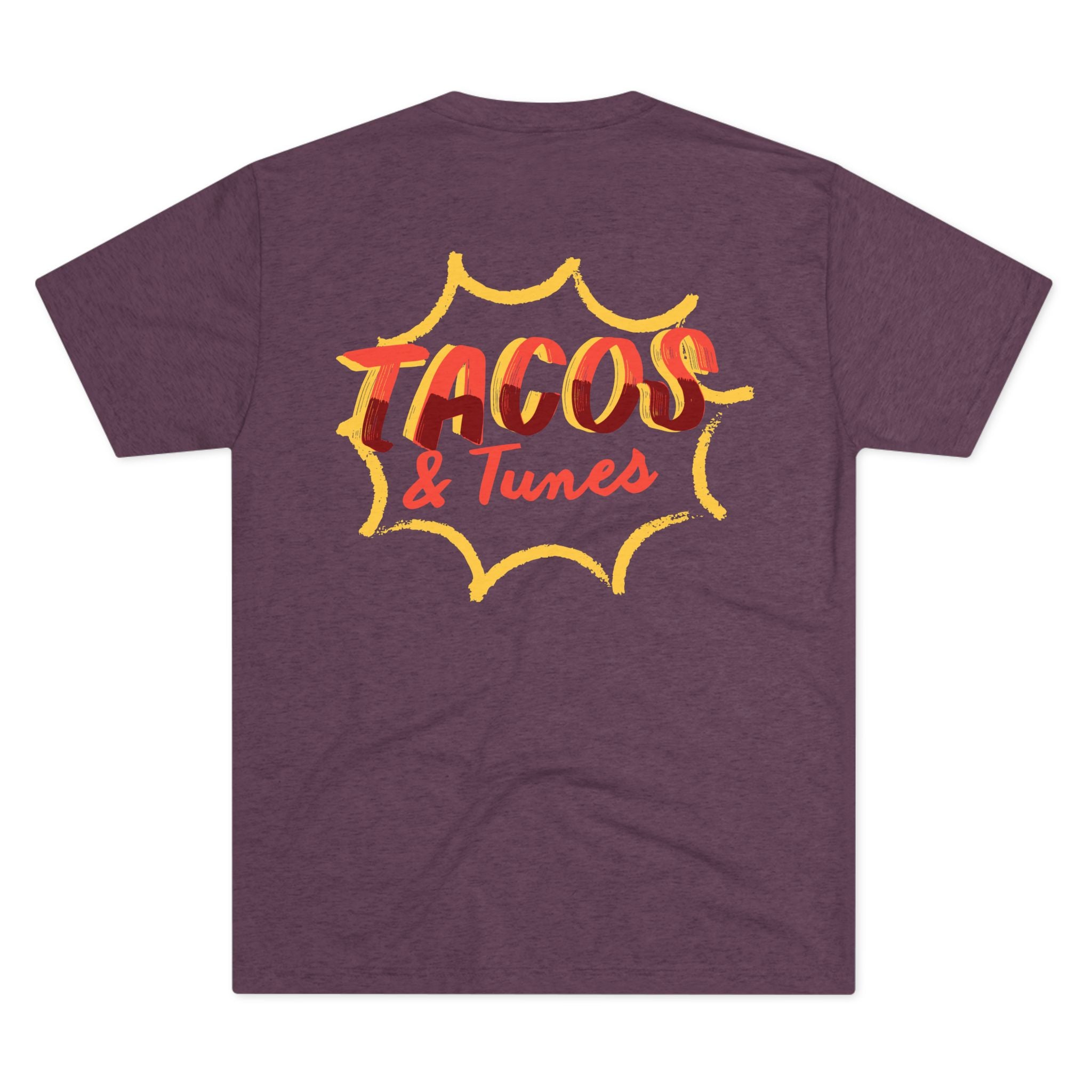 Tacos and Tunes - Tri-Blend Crew Tee