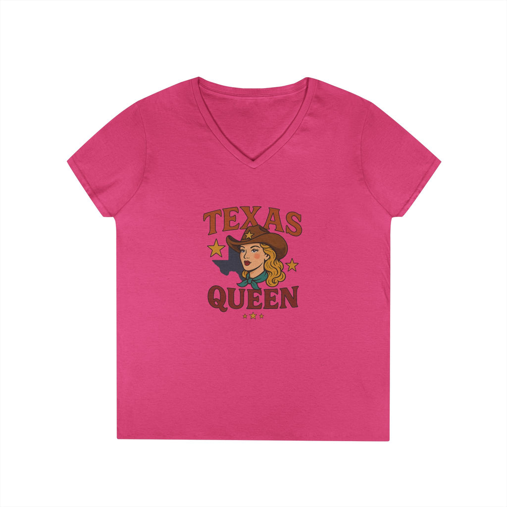 Texas Queen - Ladies' V-Neck T-Shirt