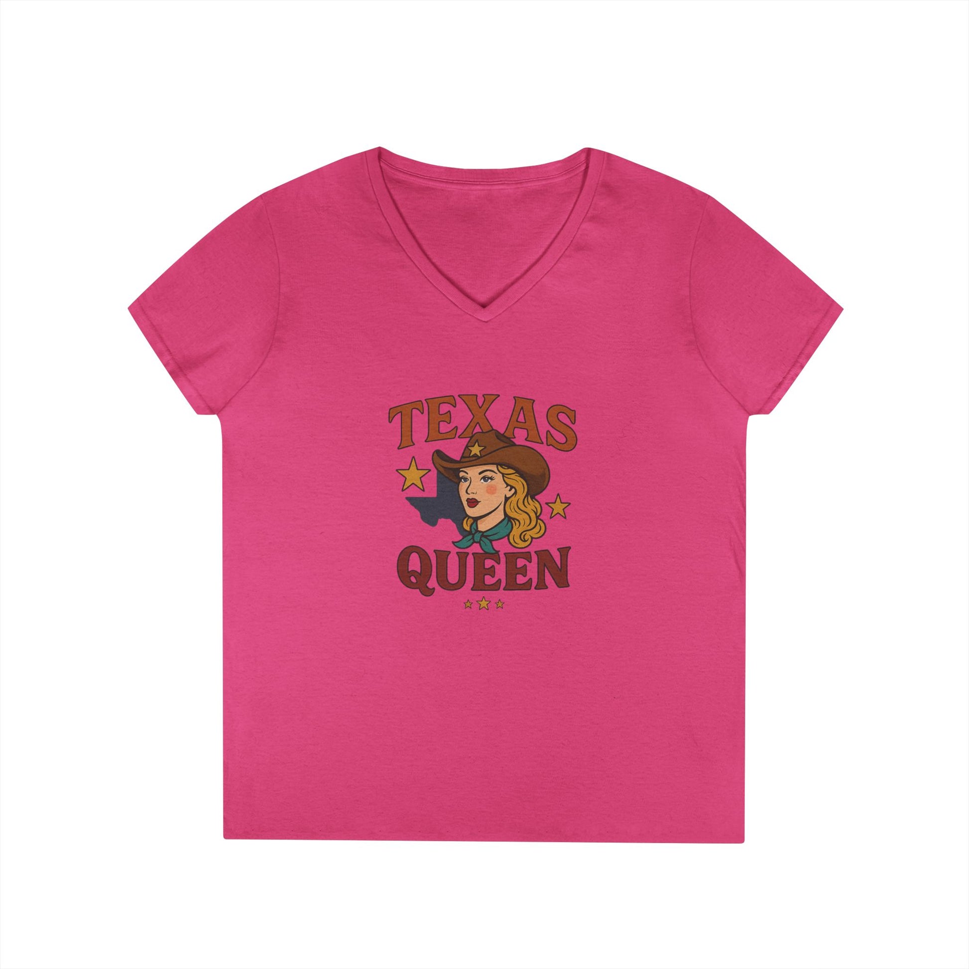 Texas Queen - Ladies' V-Neck T-Shirt